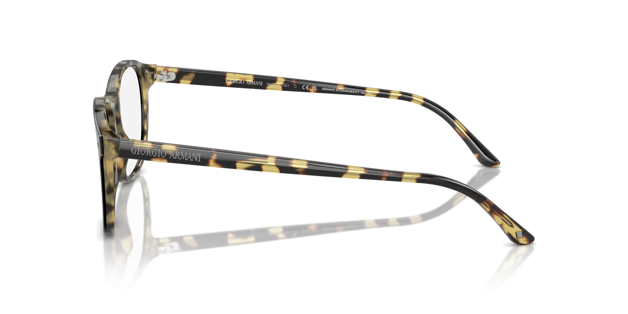 Giorgio Armani AR7003 6127 Montature da vista Acetato Nero Squadrata Normale - immagine 4