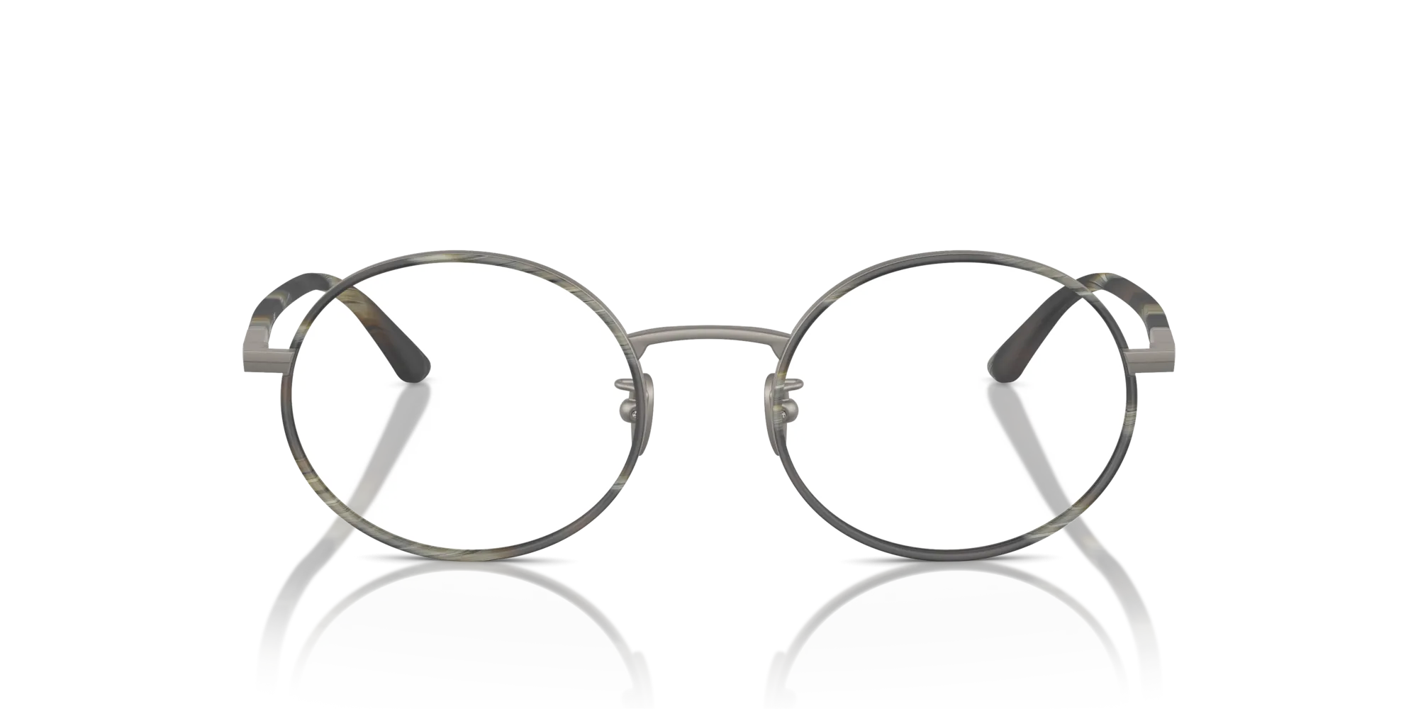 Giorgio Armani AR5145J 3003 Montature da vista Acciaio Grigio Rotonda Normale - immagine 3