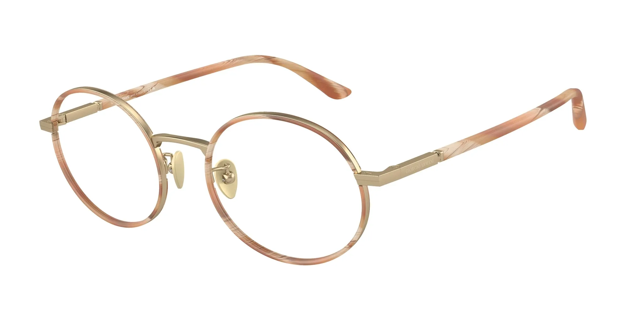 Giorgio Armani AR5145J 3002 Montature da vista Acciaio Oro Rotonda Normale - immagine 1