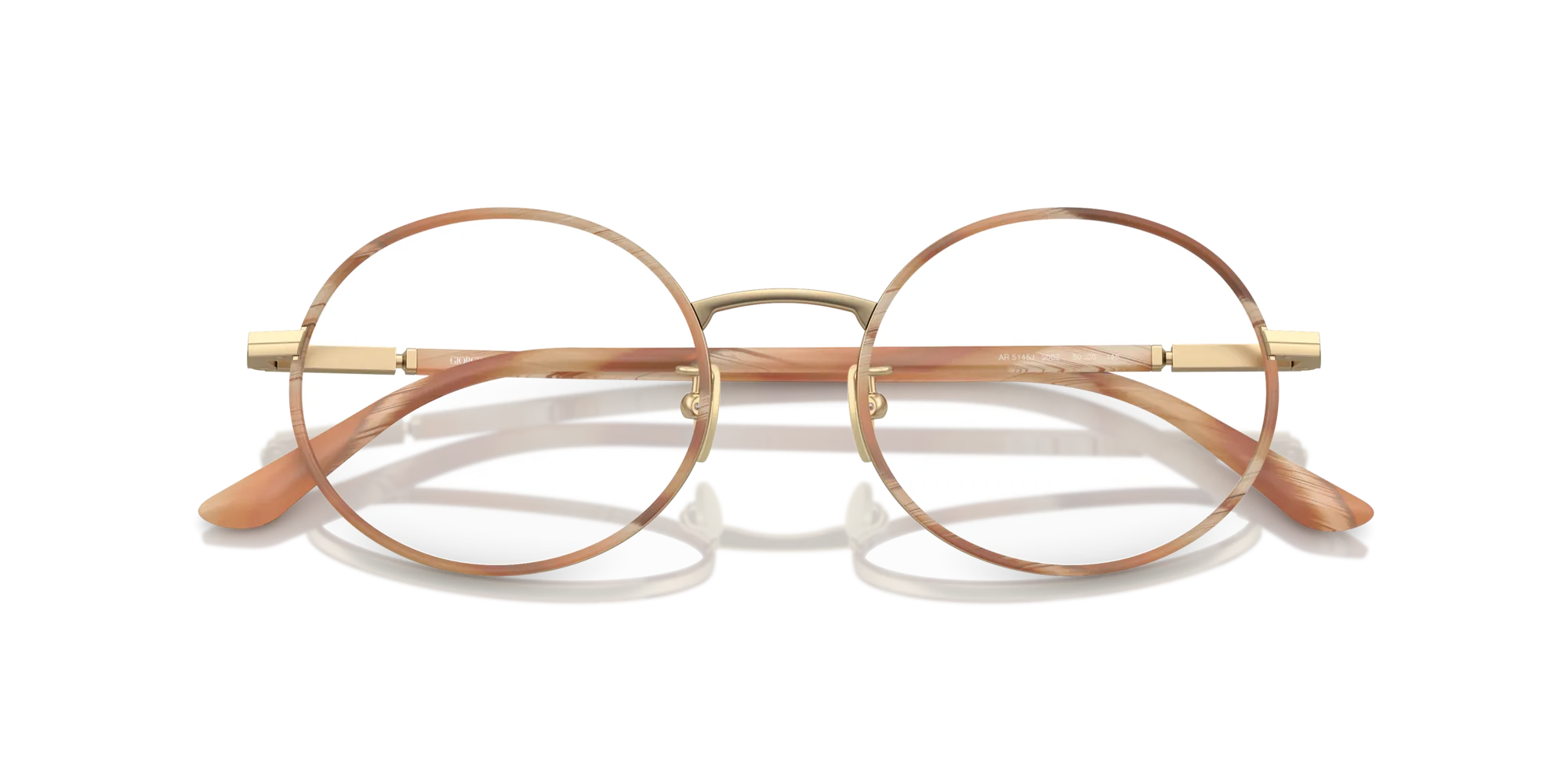 Giorgio Armani AR5145J 3002 Montature da vista Acciaio Oro Rotonda Normale - immagine 2