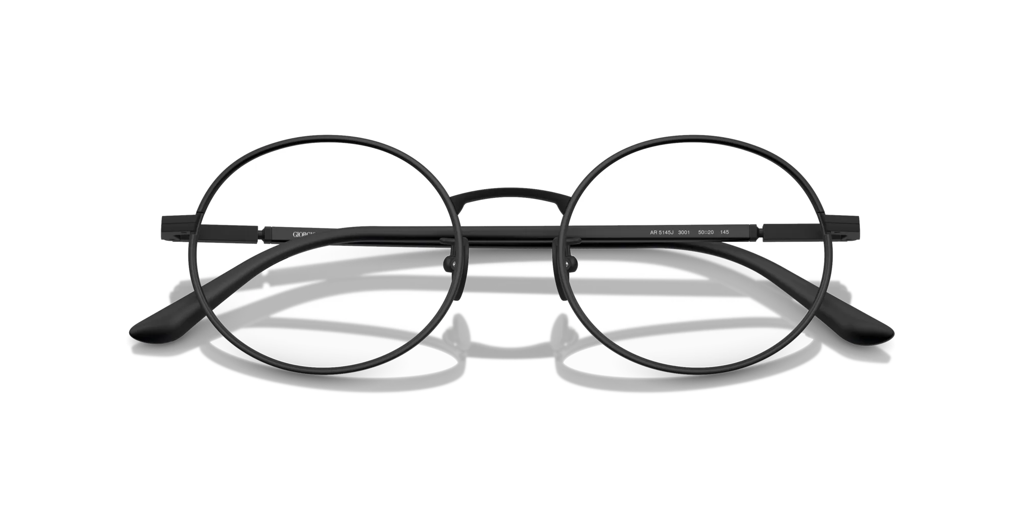 Giorgio Armani AR5145J 3001 Montature da vista Acciaio Nero Rotonda Normale - immagine 2