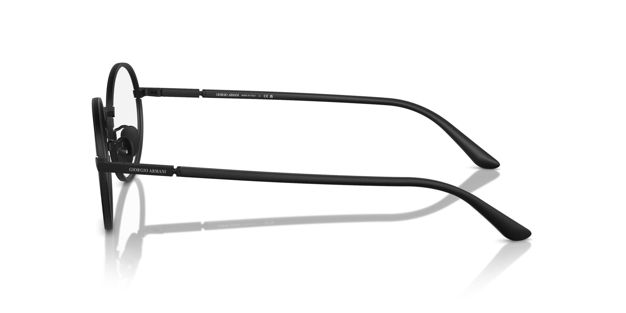 Giorgio Armani AR5145J 3001 Montature da vista Acciaio Nero Rotonda Normale - immagine 4