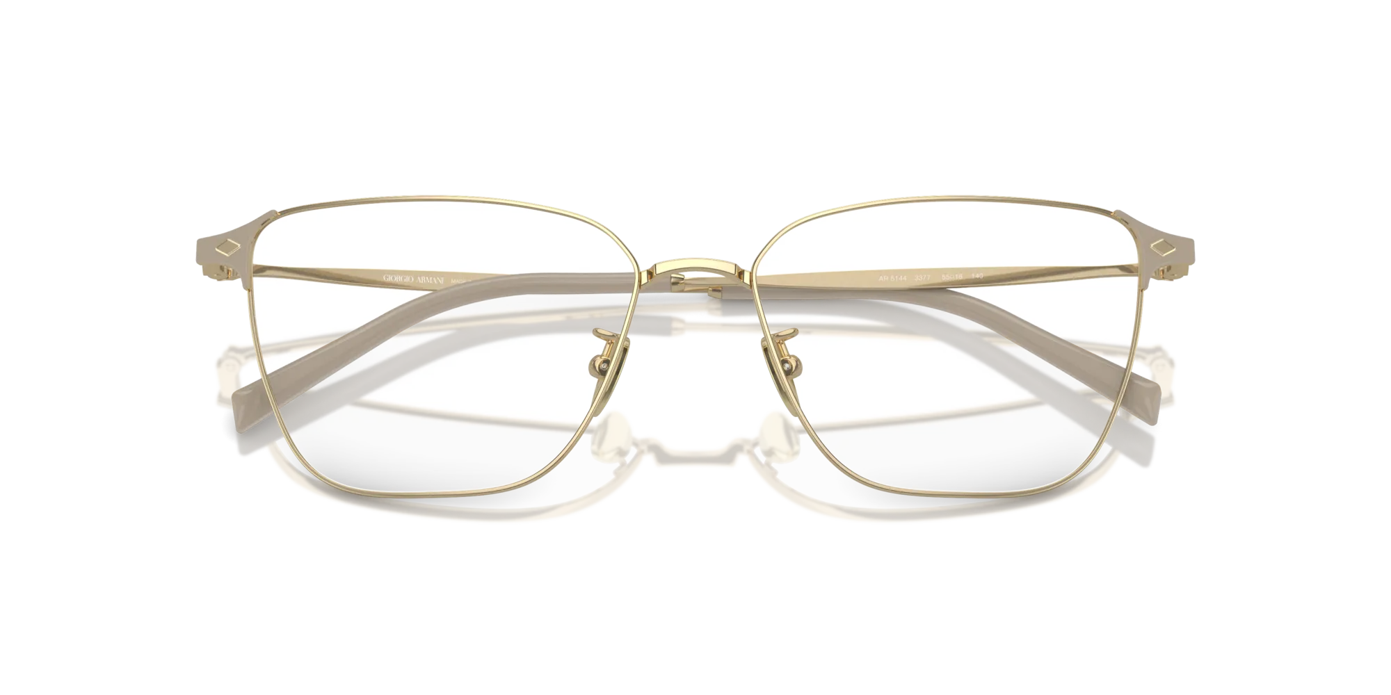 Giorgio Armani AR5144 3377 Montature da vista Acciaio Oro Trasparente Pillow Normale - immagine 2