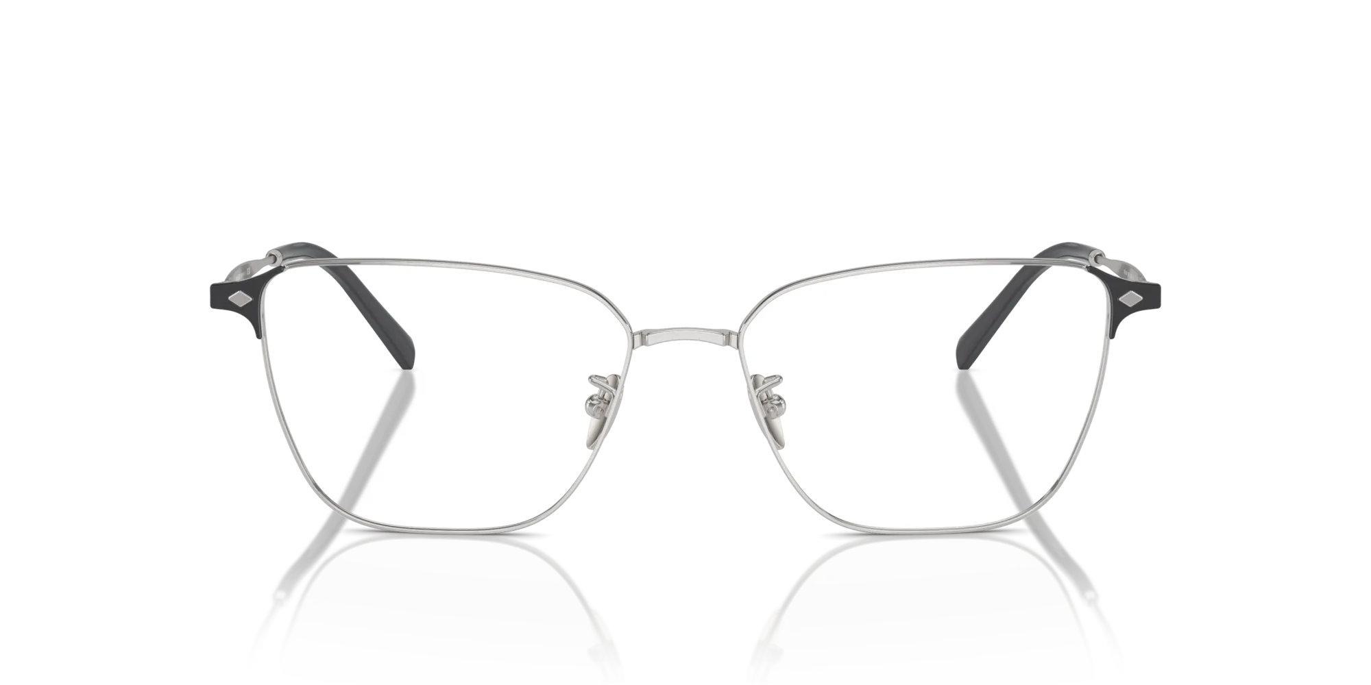 Giorgio Armani AR5144 3015 Montature da vista Acciaio Argento Trasparente Pillow Normale - immagine 3
