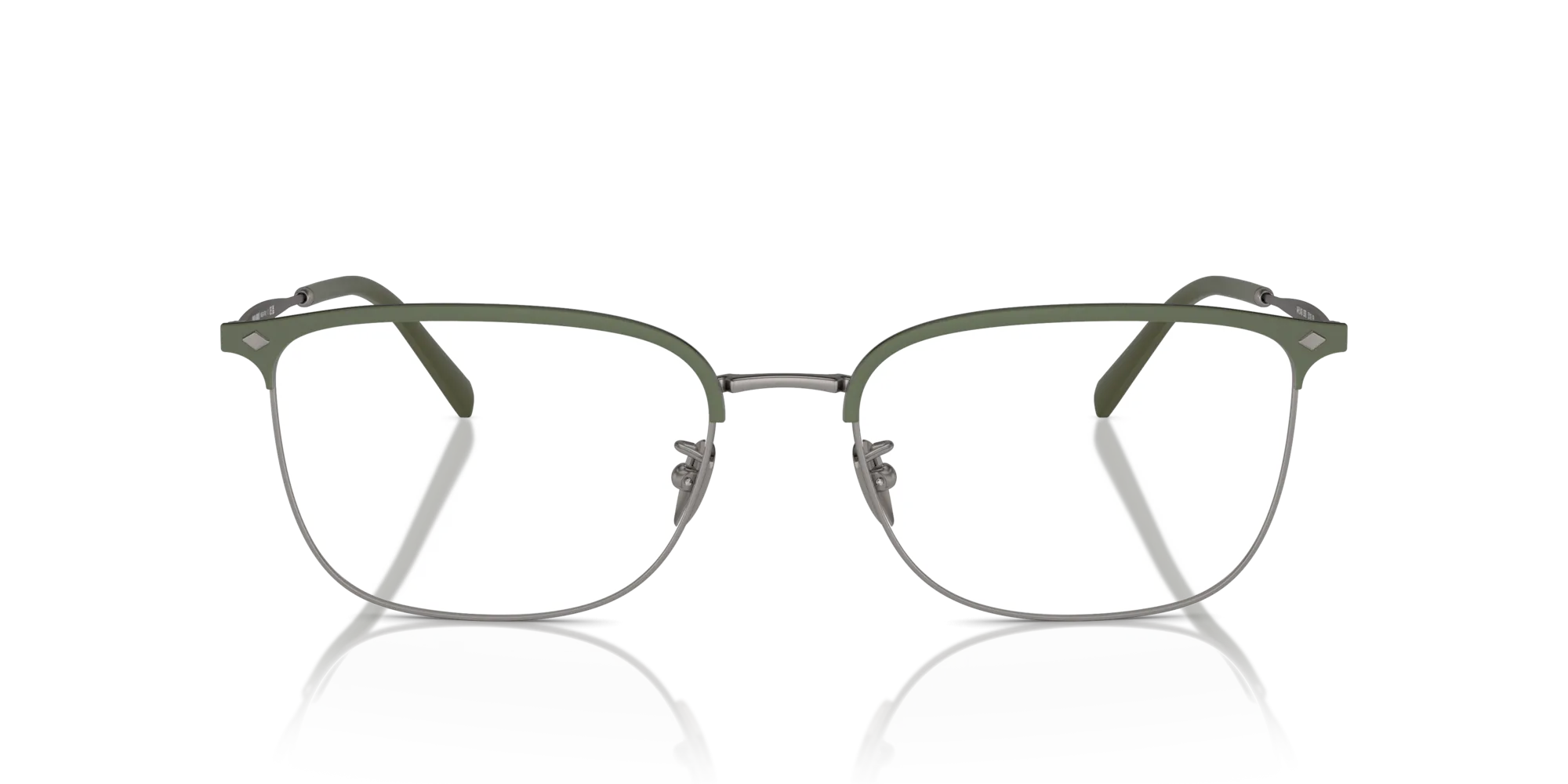 Giorgio Armani AR5143 3376 Montature da vista Acciaio Grigio Trasparente Squadrata Normale - immagine 3