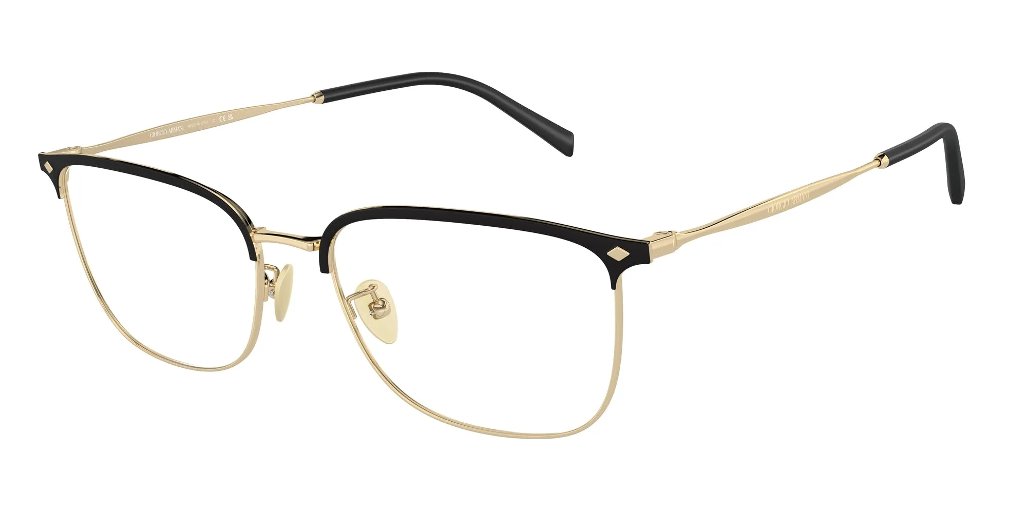Giorgio Armani AR5143 3013 Montature da vista Acciaio Oro Squadrata Normale - immagine 1
