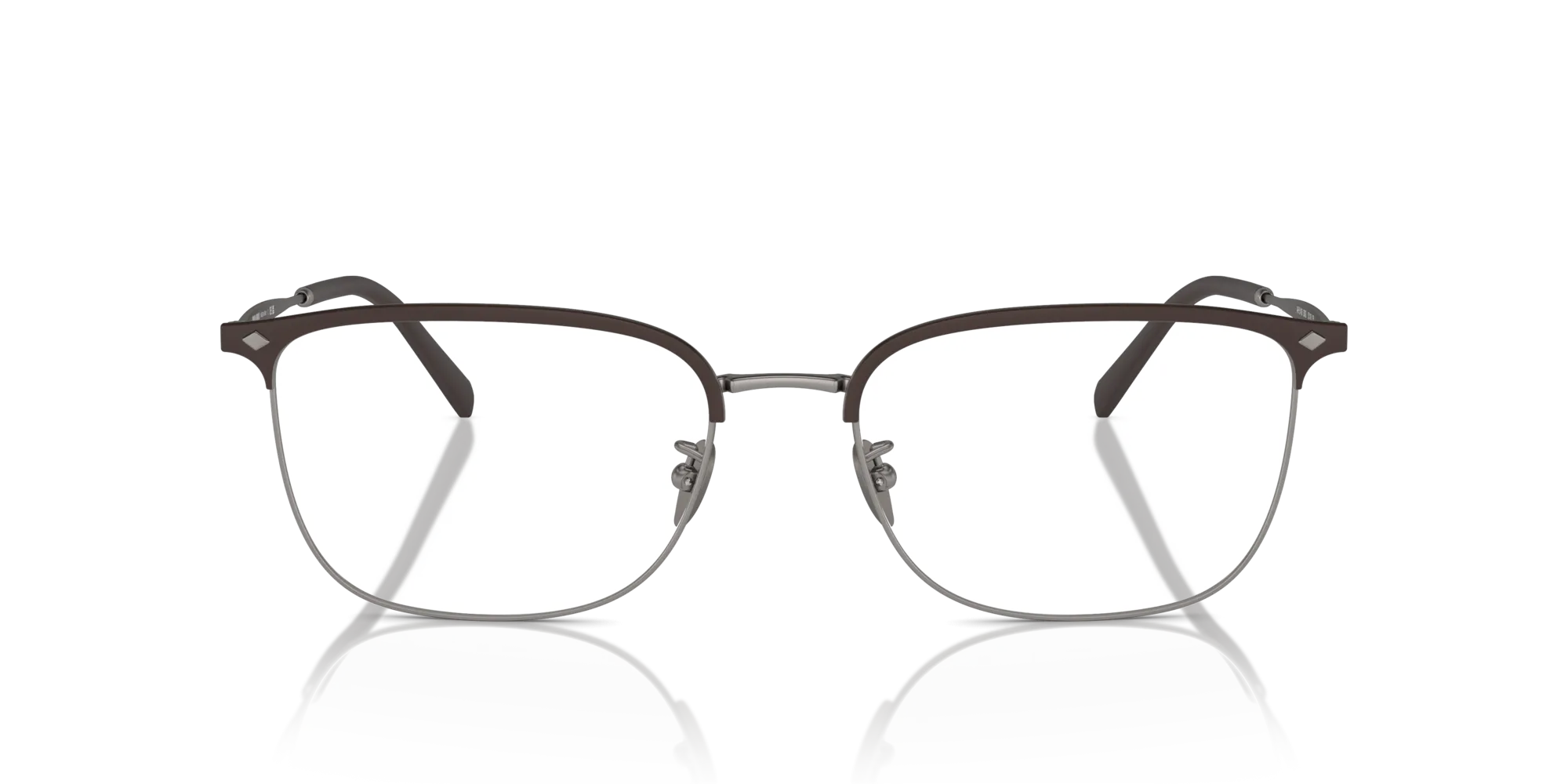 Giorgio Armani AR5143 3003 Montature da vista Acciaio Grigio Trasparente Squadrata Normale - immagine 3