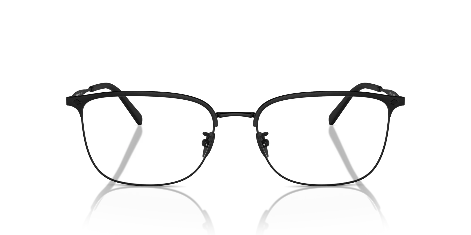 Giorgio Armani AR5143 3001 Montature da vista Acciaio Nero Trasparente Squadrata Normale - immagine 3