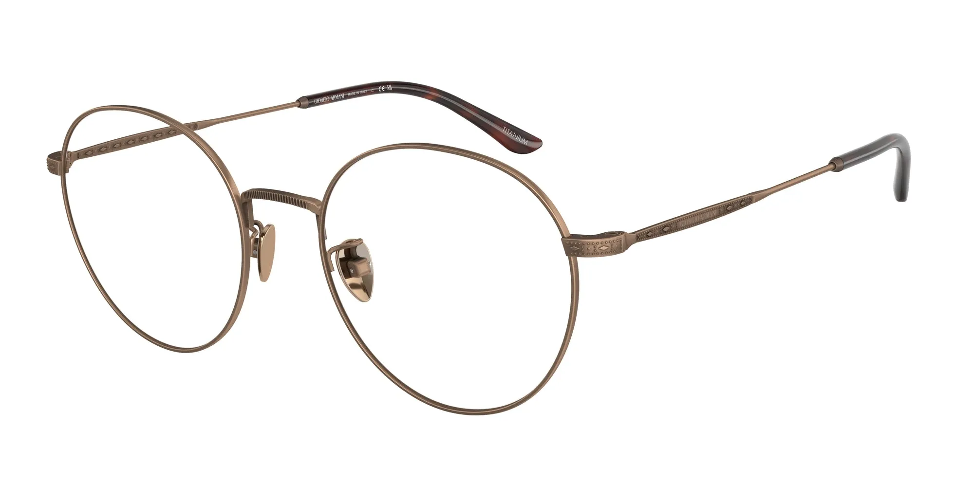 Giorgio Armani AR5131TD 3335 Montature da vista Titanio Marrone Pantos Normale - immagine 1