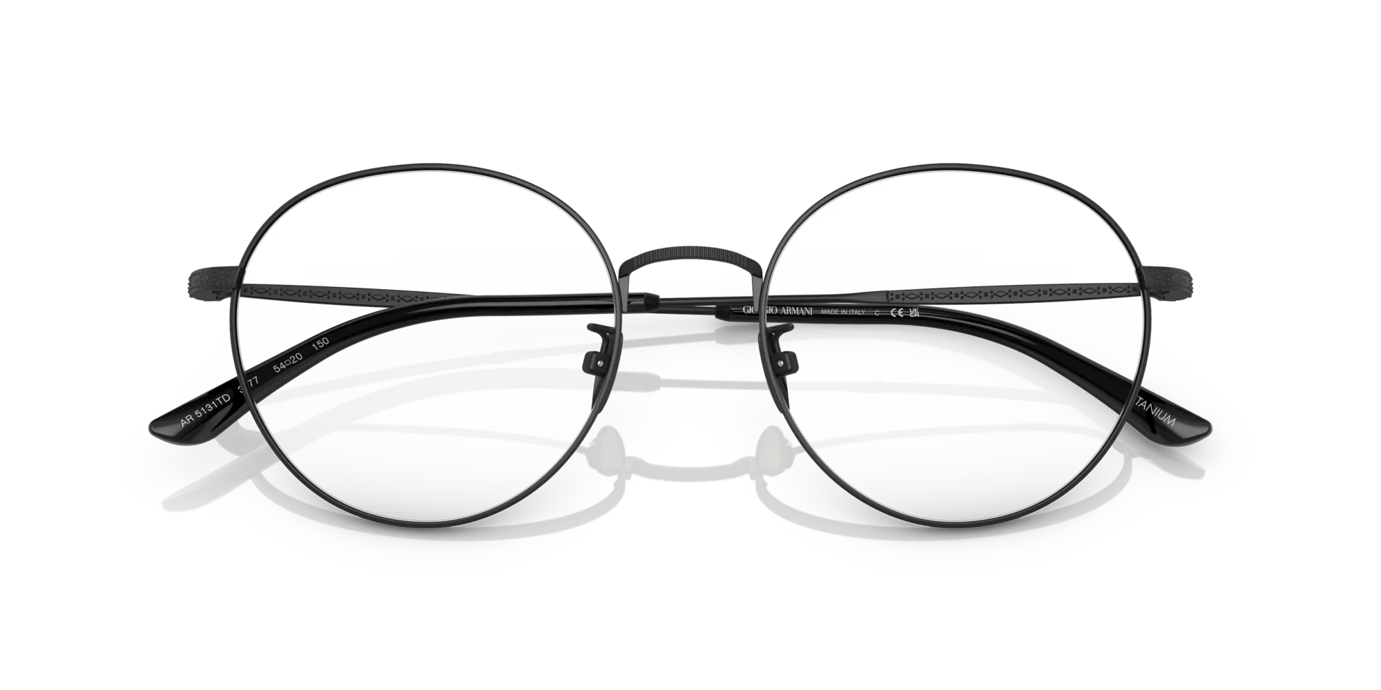 Giorgio Armani AR5131TD 3277 Montature da vista Titanio Nero Pantos Normale - immagine 2