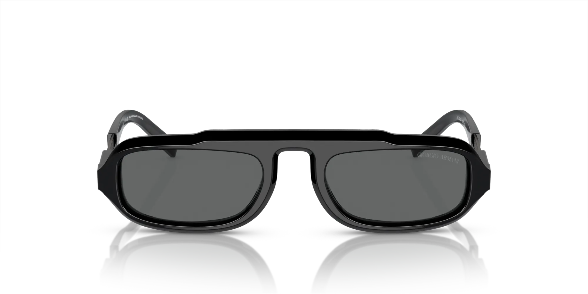 Giorgio Armani AR8203 587587 Occhiali da sole Acetato Nero Grigio Squadrata Normale - immagine 3