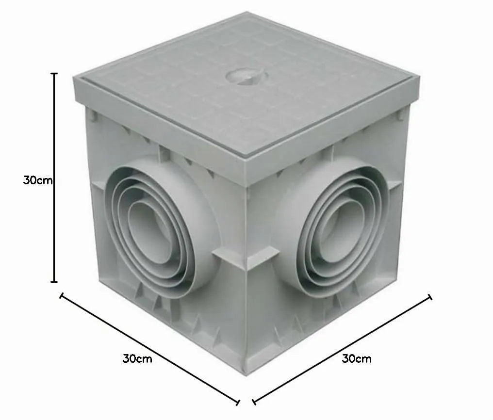 DI.M.EL. S.R.L. POZZETTO IN PLASTICA PP HD COPERCHIO INCLUSO (Cm 30x30) - immagine 2