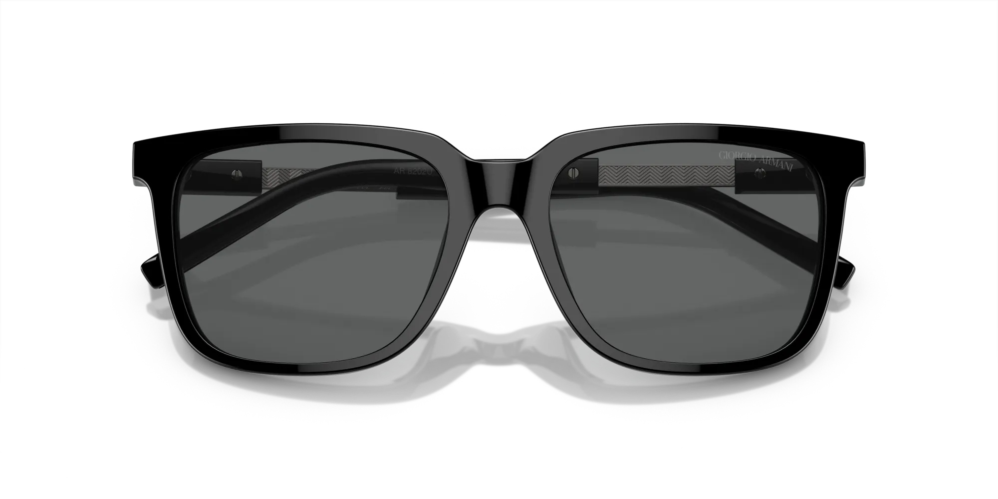 Giorgio Armani AR8202U 587587 Occhiali da sole Acetato Nero Grigio Pillow Normale - immagine 2