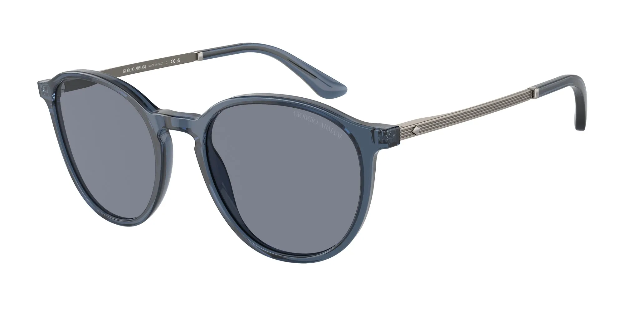 Giorgio Armani AR8196 603519 Occhiali da sole Acetato Blu Blu Pantos Normale - immagine 1