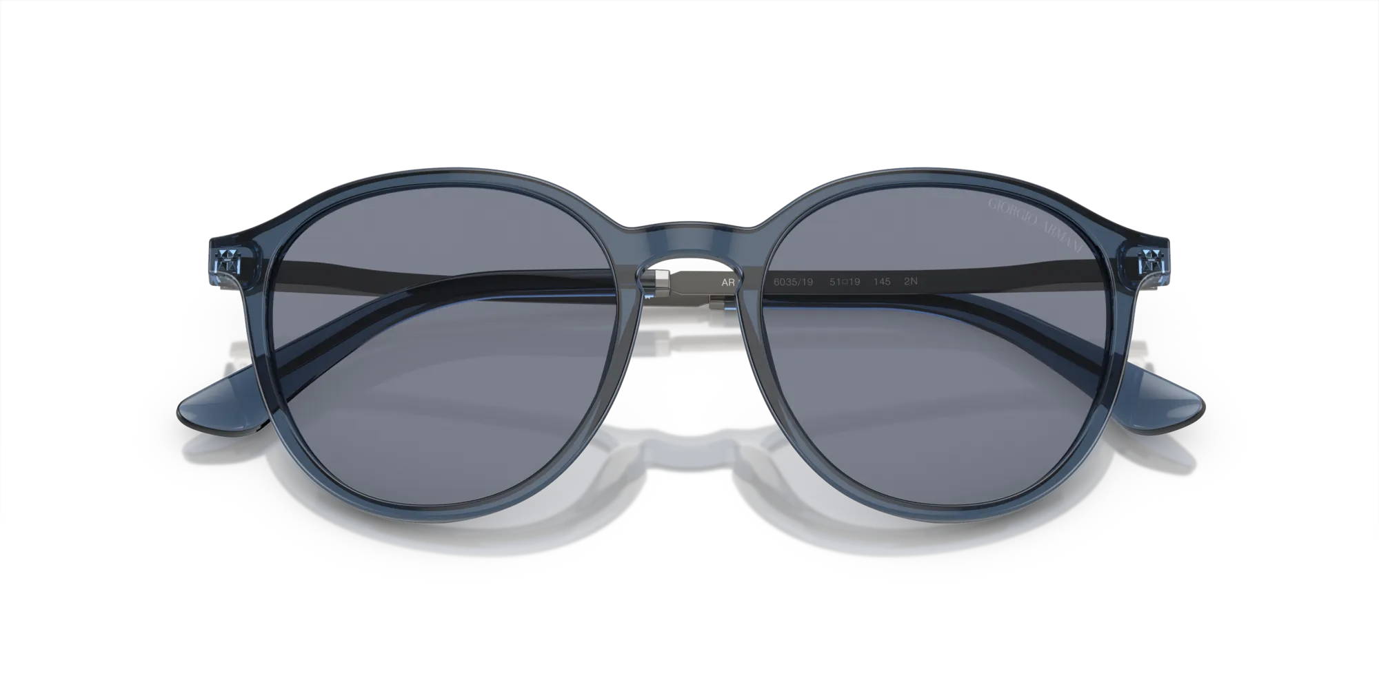 Giorgio Armani AR8196 603519 Occhiali da sole Acetato Blu Blu Pantos Normale - immagine 2