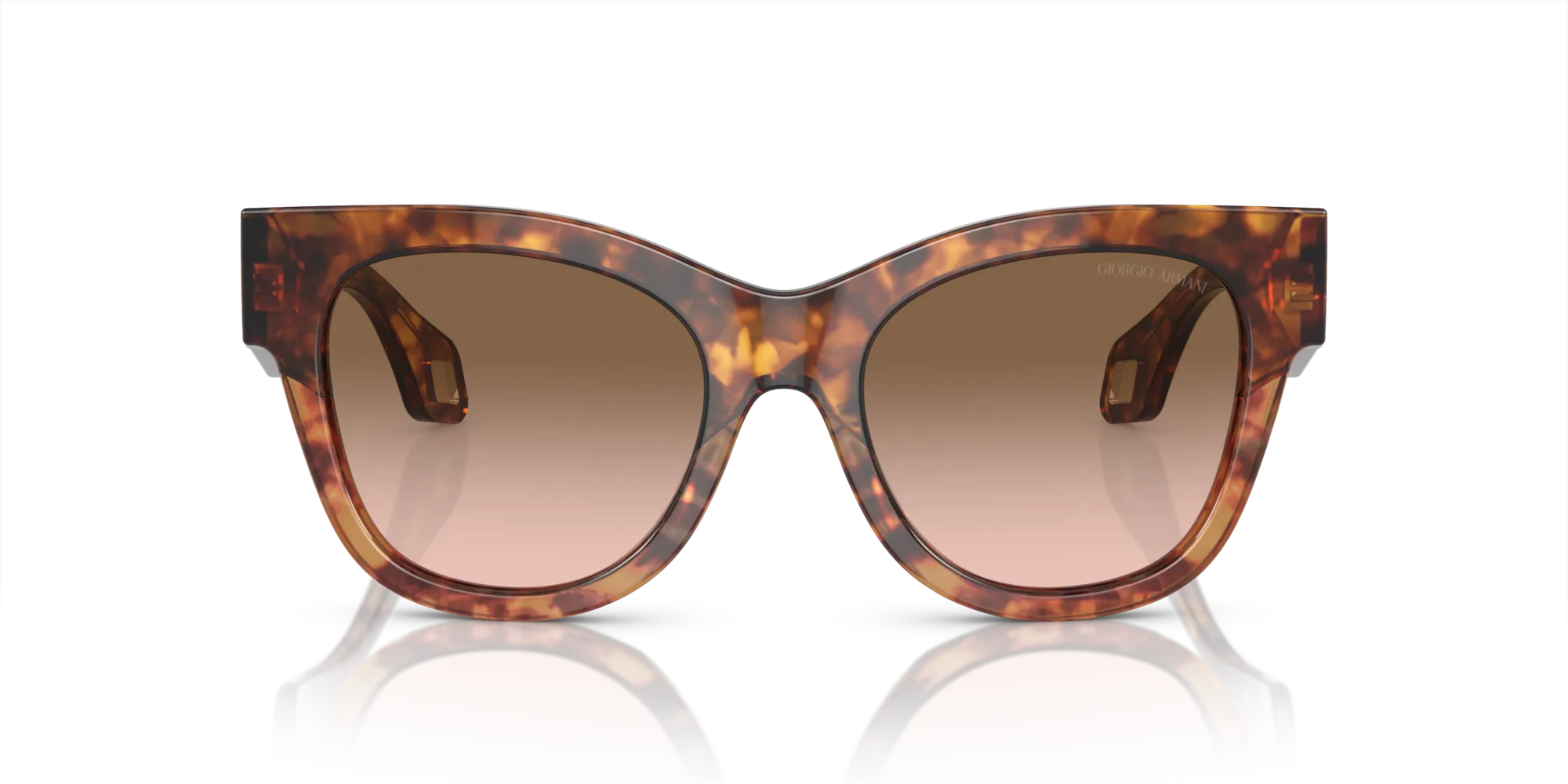 Giorgio Armani AR8195U 603351 Occhiali da sole Acetato Marrone Marrone Squadrata Normale Sfumato - immagine 3