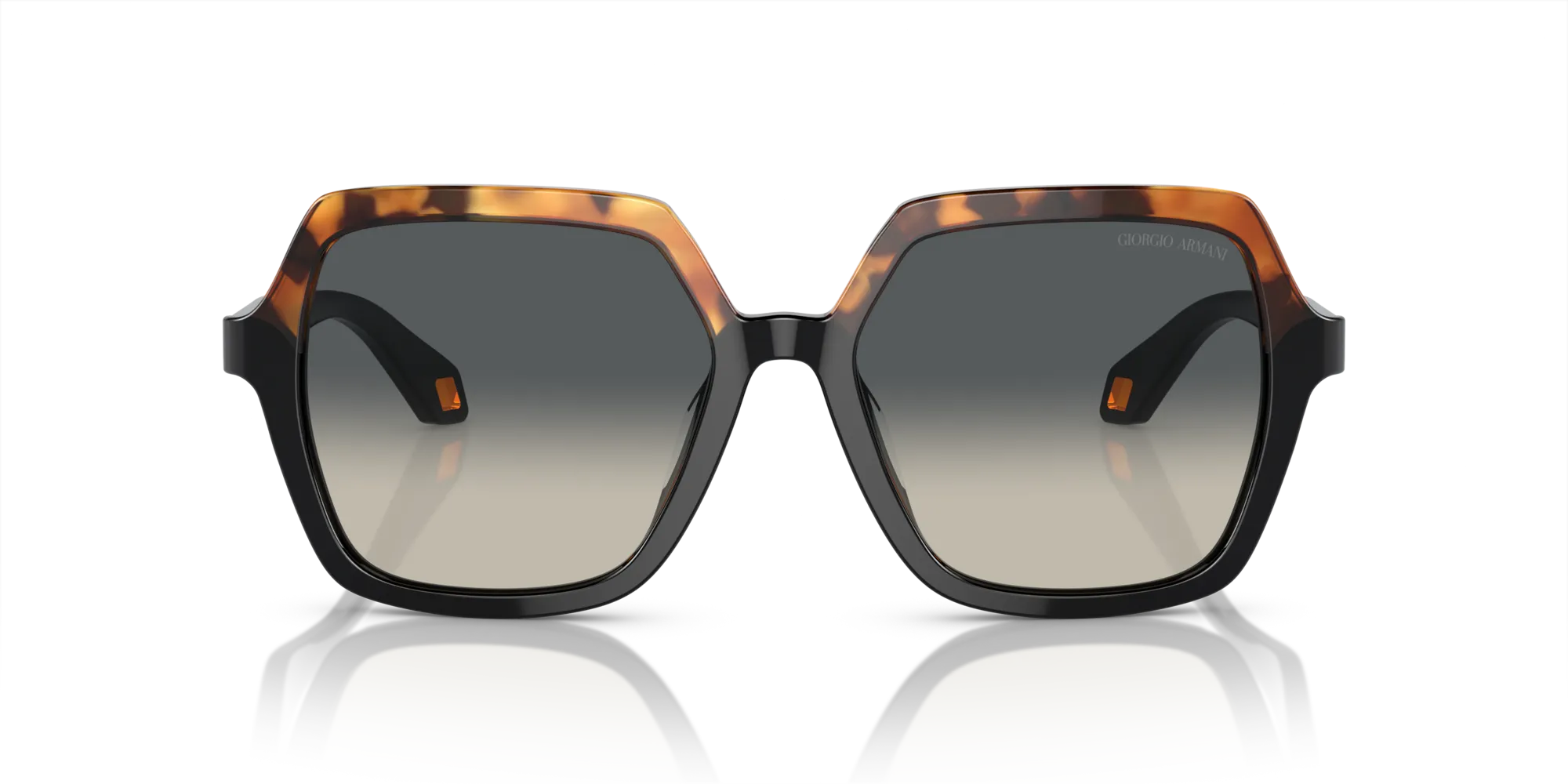 Giorgio Armani AR8193U 587519 Occhiali da sole Acetato Tartaruga Grigio Squadrata Normale Sfumato - immagine 3