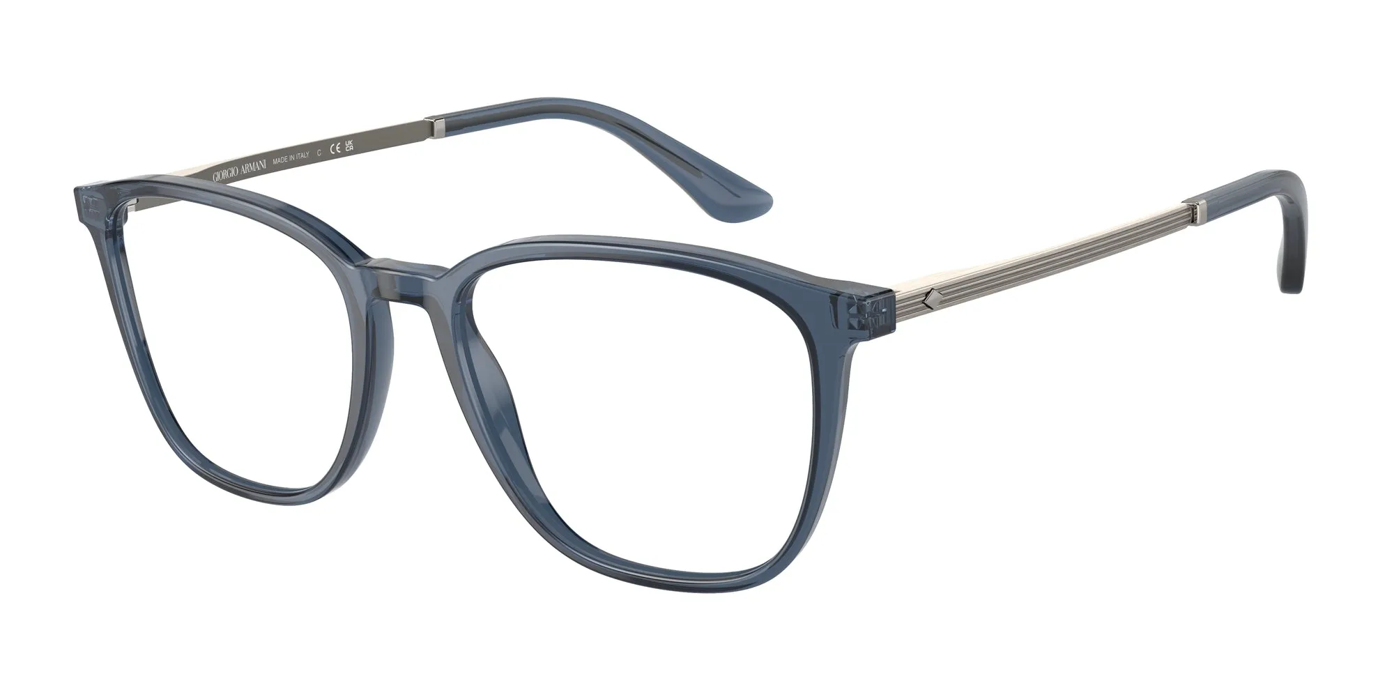 Giorgio Armani AR7250 6035 Montature da vista Acetato Blu Squadrata Normale - immagine 1