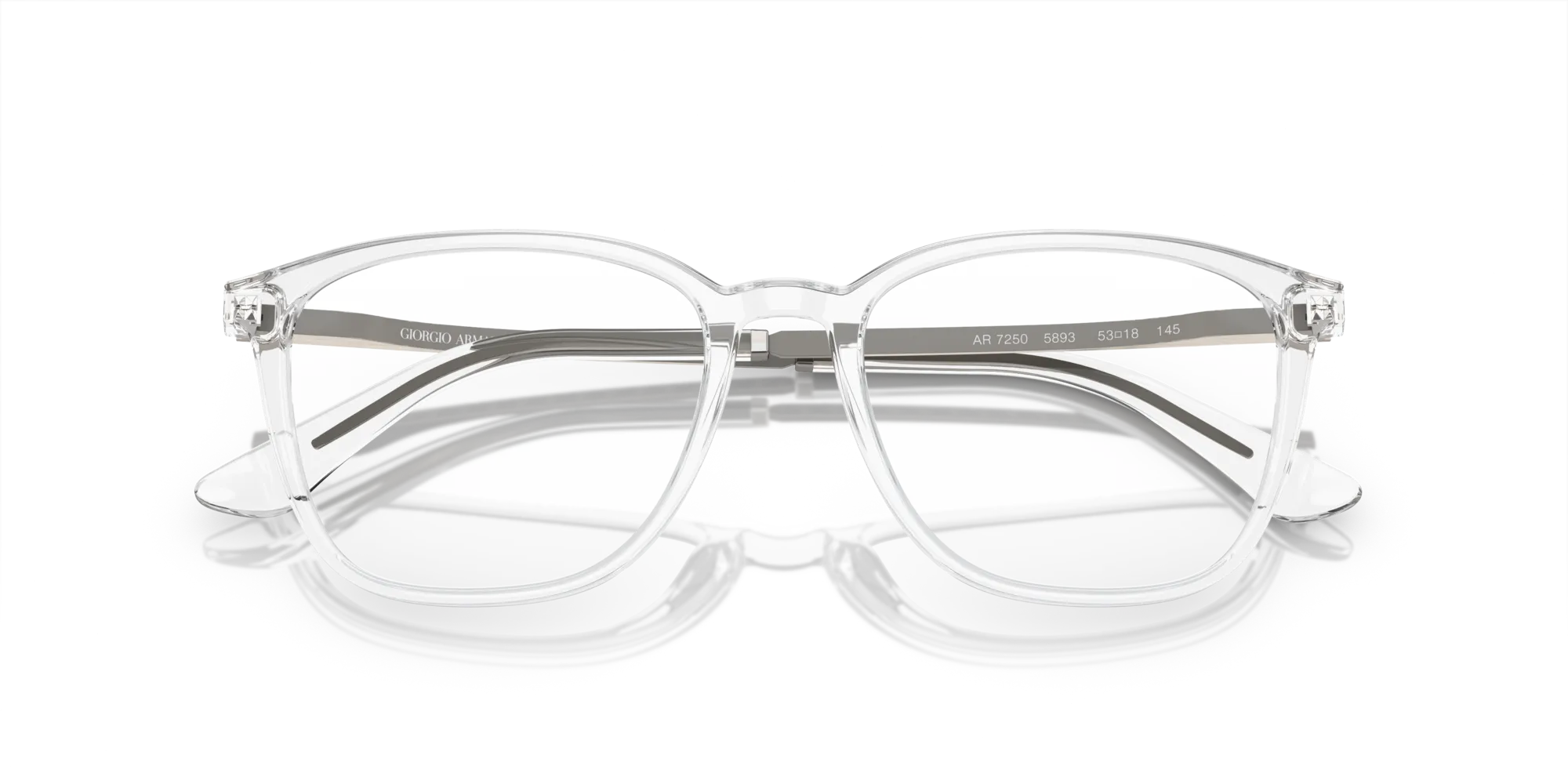 Giorgio Armani AR7250 5893 Montature da vista Acetato Trasparente Trasparente Squadrata Normale - immagine 2