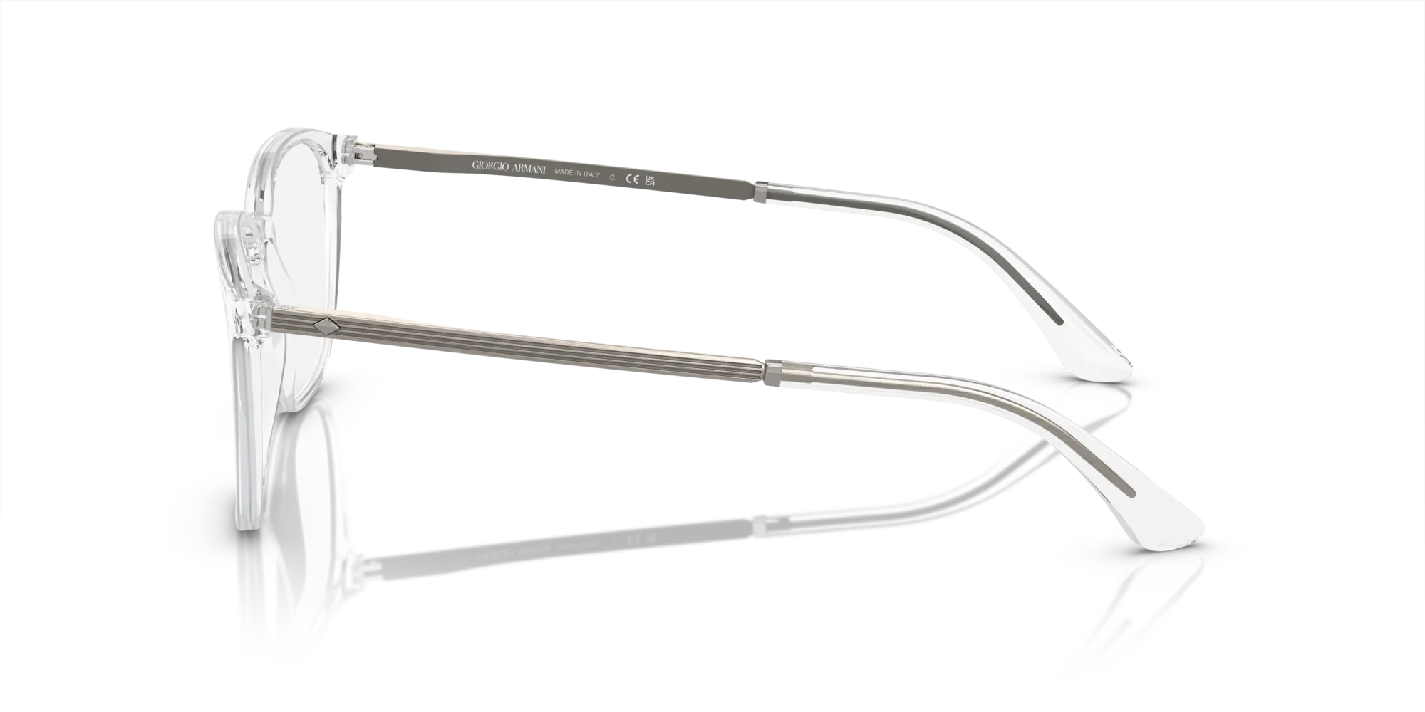 Giorgio Armani AR7250 5893 Montature da vista Acetato Trasparente Trasparente Squadrata Normale - immagine 4