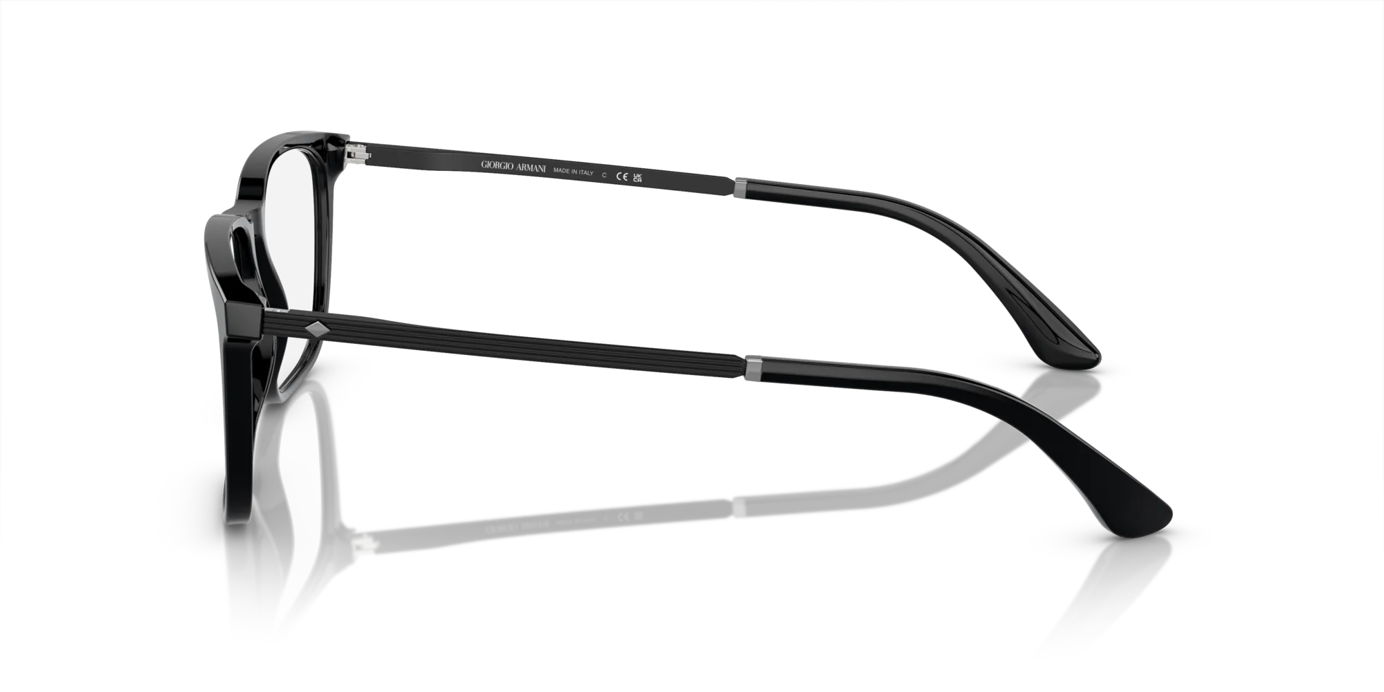 Giorgio Armani AR7249 5001 Montature da vista Acetato Nero Squadrata Normale - immagine 4
