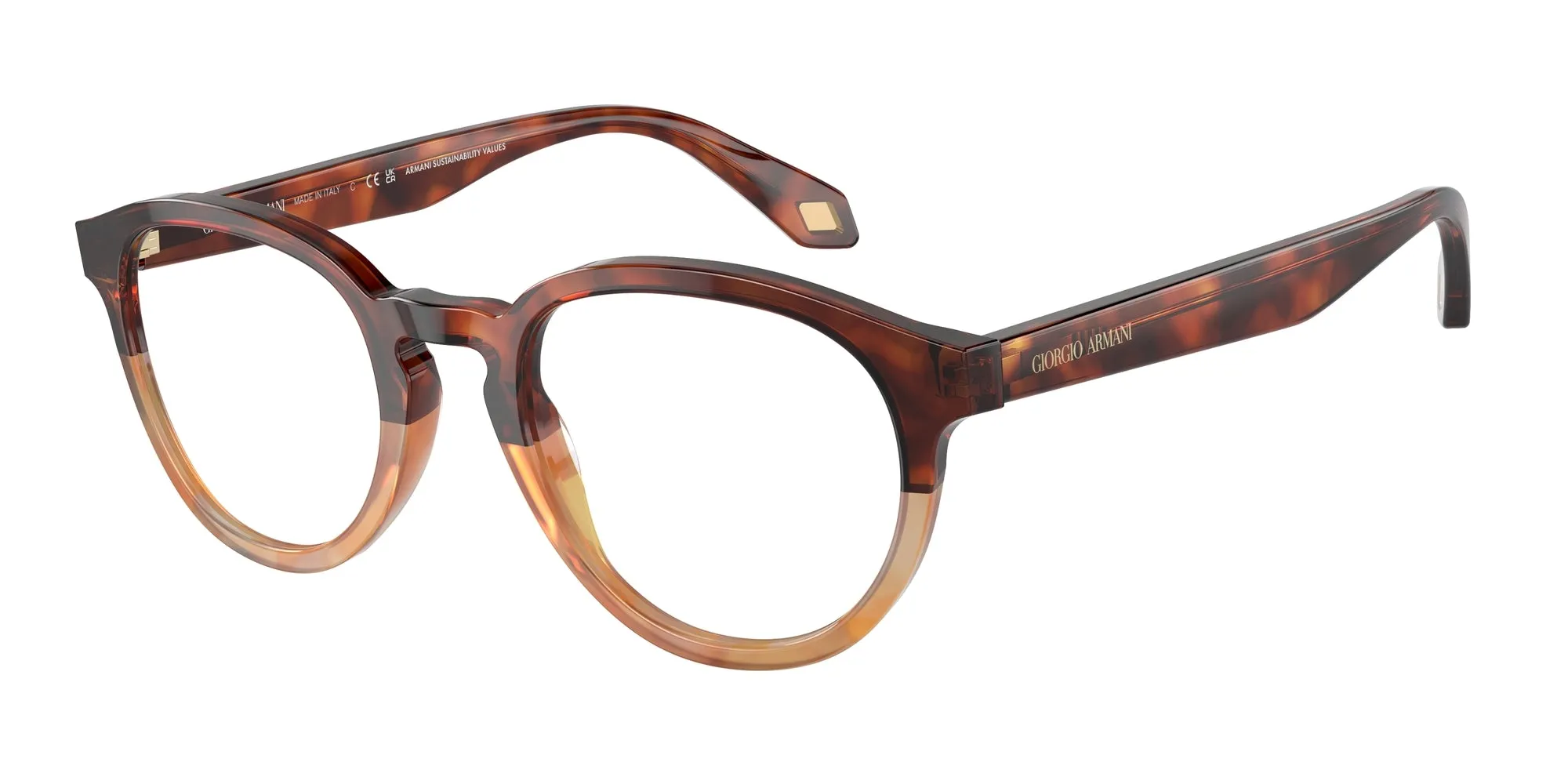Giorgio Armani AR7248 6034 Montature da vista Acetato Marrone Pantos Normale - immagine 1