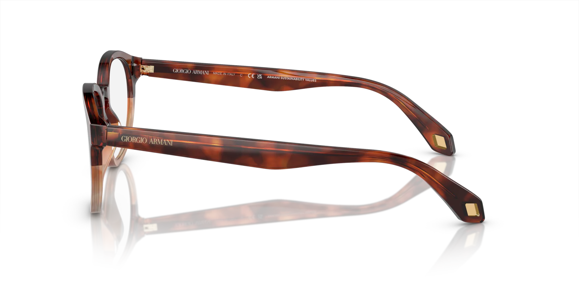 Giorgio Armani AR7248 6034 Montature da vista Acetato Marrone Pantos Normale - immagine 4