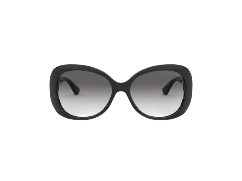 Giorgio Armani AR8132 500111 Occhiali da sole Acetato Nero Grigio Farfalla Normale Sfumato - immagine 2