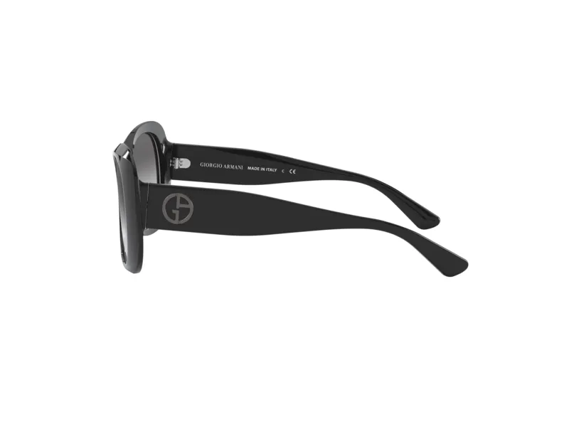 Giorgio Armani AR8132 500111 Occhiali da sole Acetato Nero Grigio Farfalla Normale Sfumato - immagine 4