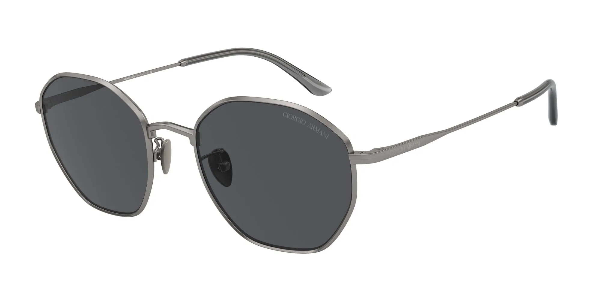 Giorgio Armani AR6150 300387 Occhiali da sole Metallo Grigio Grigio Squadrata Normale - immagine 1