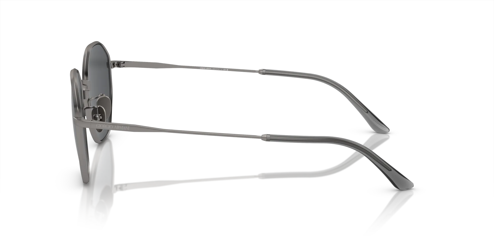 Giorgio Armani AR6150 300387 Occhiali da sole Metallo Grigio Grigio Squadrata Normale - immagine 4