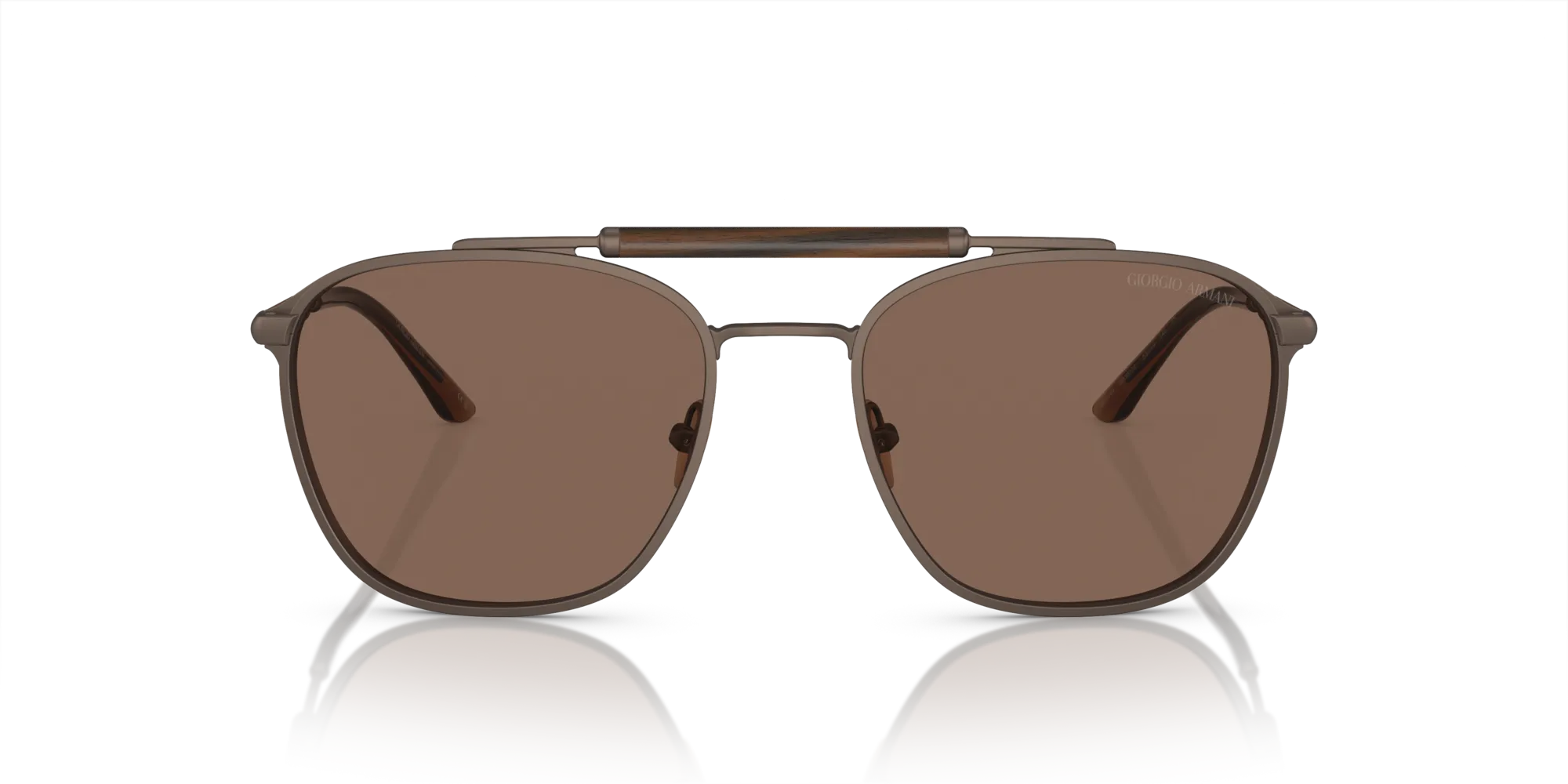 Giorgio Armani AR6149 300673 Occhiali da sole Metallo Bronzo Marrone Squadrata Normale - immagine 3