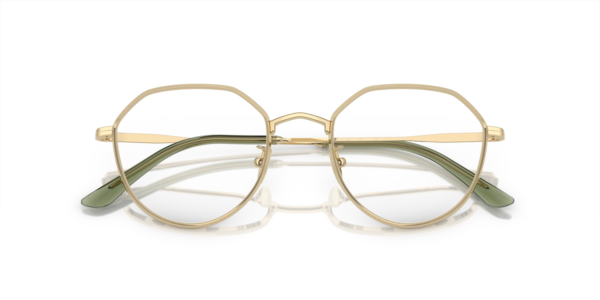 Giorgio Armani AR5142 3013 Montature da vista Metallo Oro Trasparente Rotonda Normale - immagine 2
