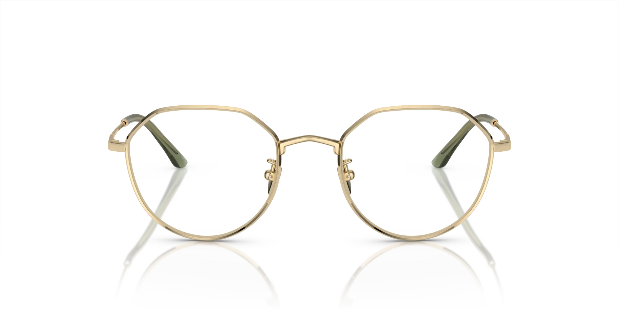Giorgio Armani AR5142 3013 Montature da vista Metallo Oro Rotonda Normale - immagine 3