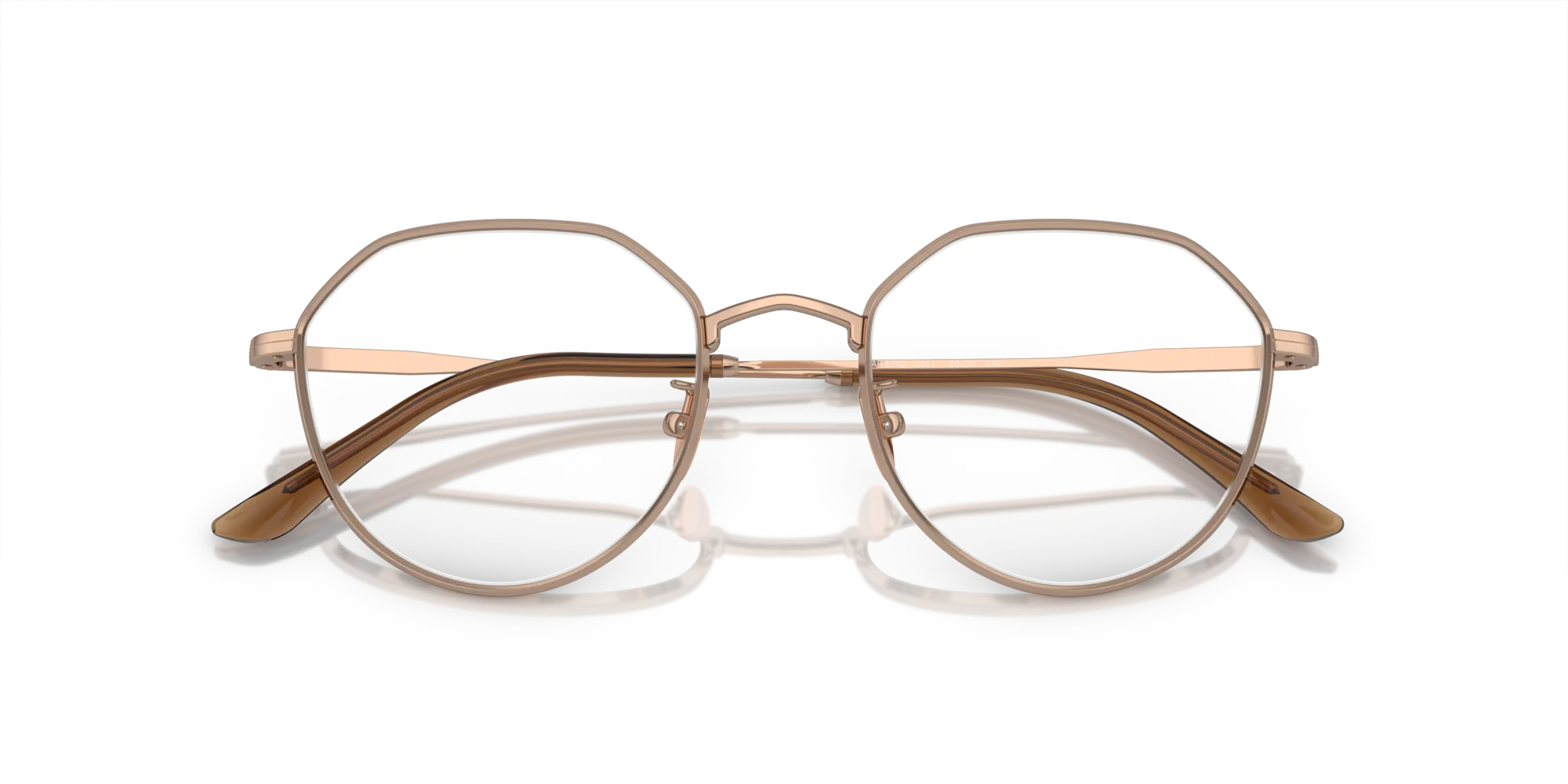 Giorgio Armani AR5142 3011 Montature da vista Metallo Oro Trasparente Rotonda Normale - immagine 2