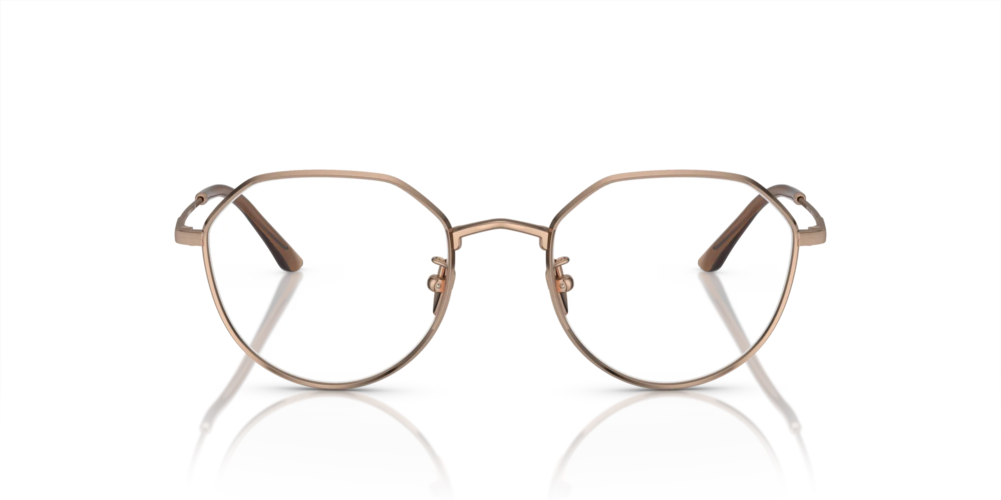 Giorgio Armani AR5142 3011 Montature da vista Metallo Oro Trasparente Rotonda Normale - immagine 3