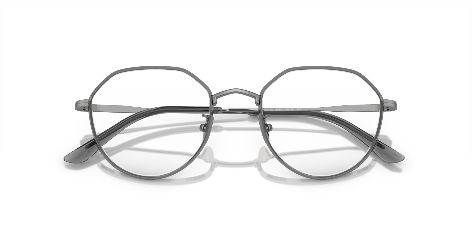 Giorgio Armani AR5142 3010 Montature da vista Metallo Grigio Trasparente Rotonda Normale - immagine 2