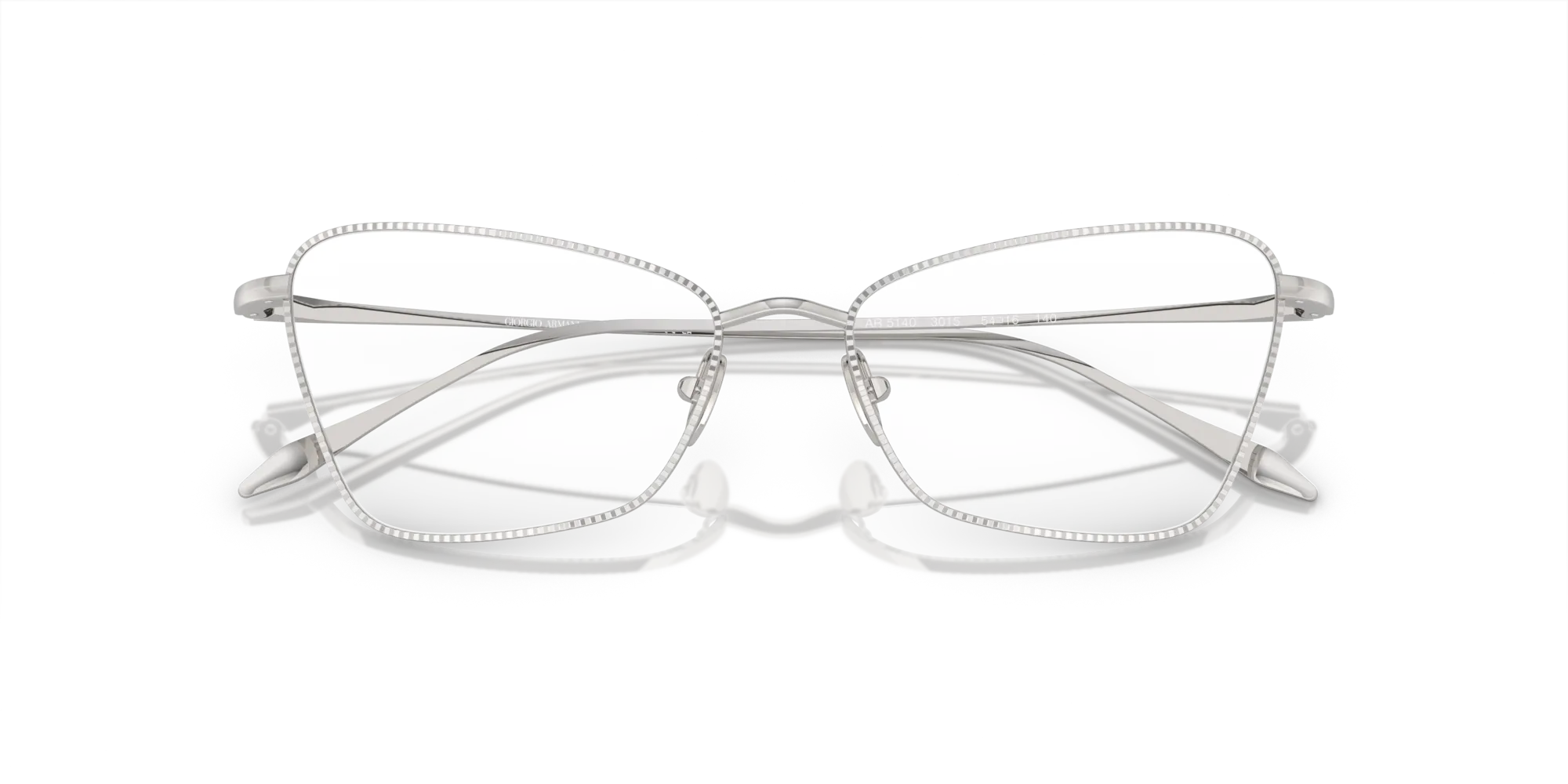 Giorgio Armani AR5140 3015 Montature da vista Acciaio Argento Cat Eye Normale - immagine 2