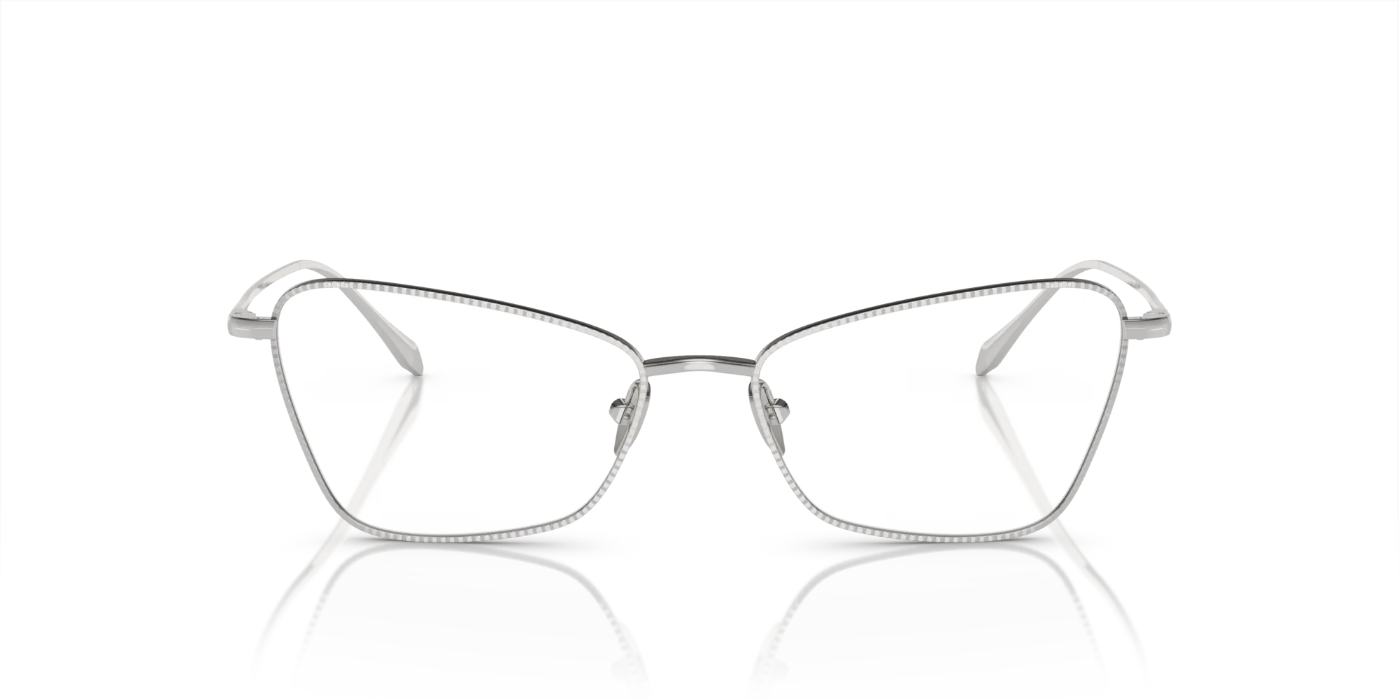 Giorgio Armani AR5140 3015 Montature da vista Acciaio Argento Cat Eye Normale - immagine 3