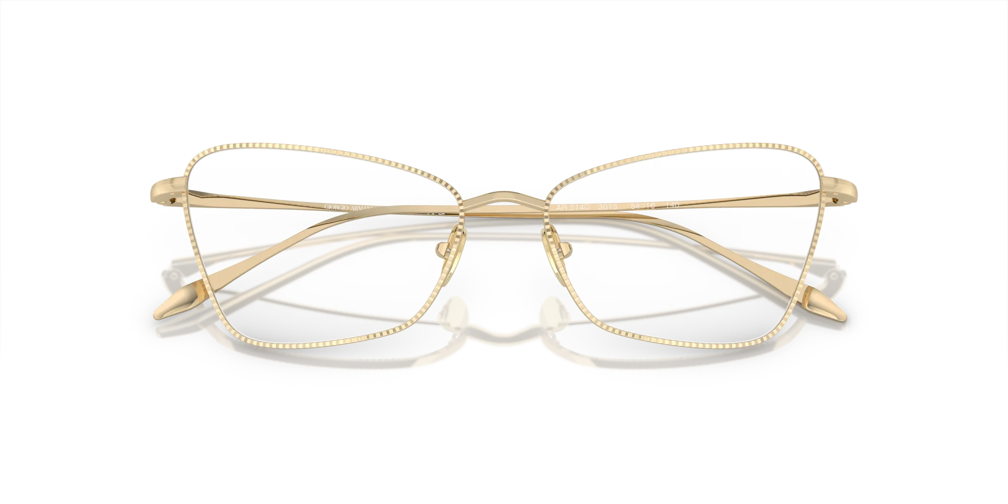 Giorgio Armani AR5140 3013 Montature da vista Acciaio Oro Cat Eye Normale - immagine 2