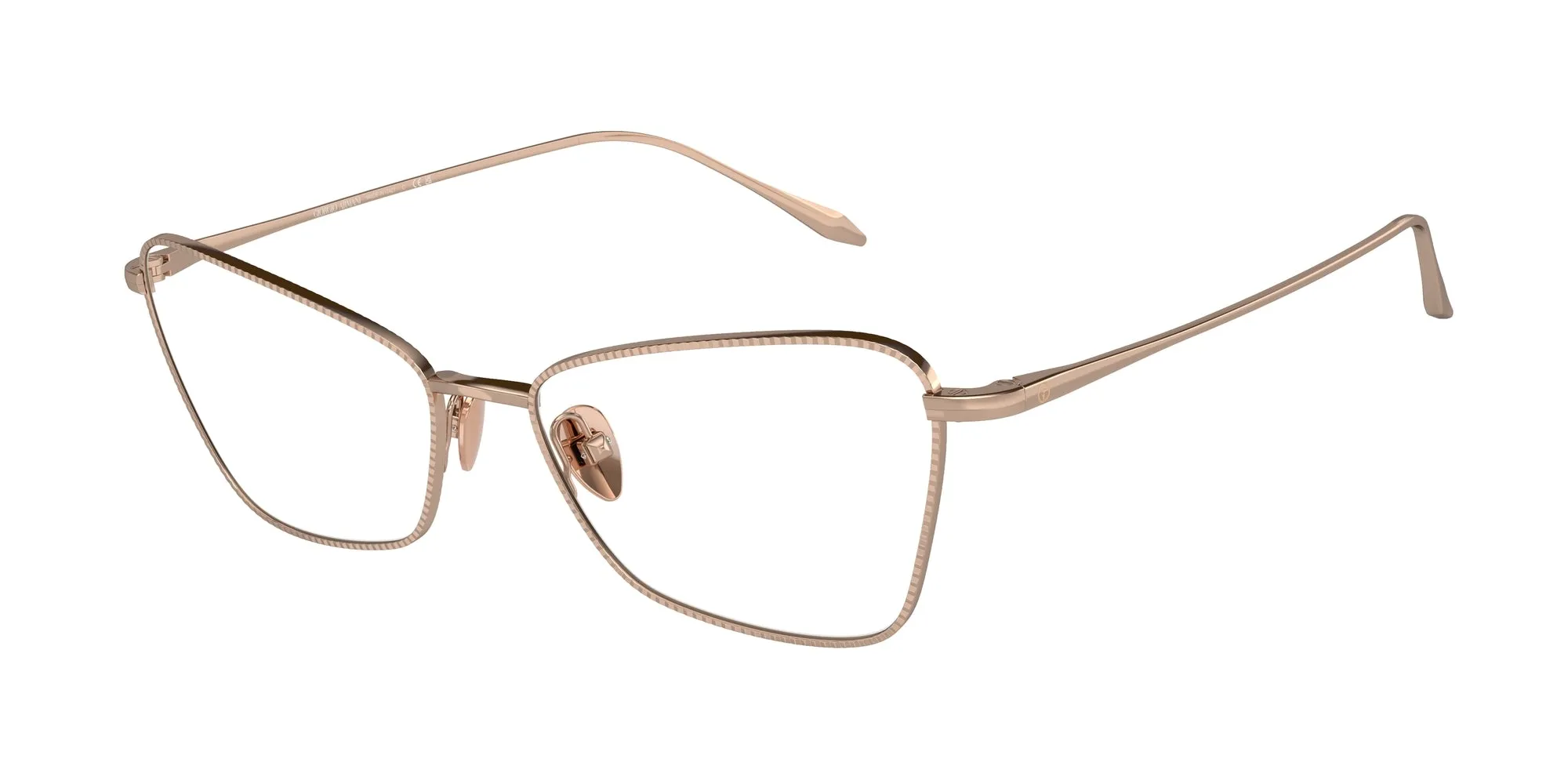Giorgio Armani AR5140 3011 Montature da vista Acciaio Oro Cat Eye Normale - immagine 1