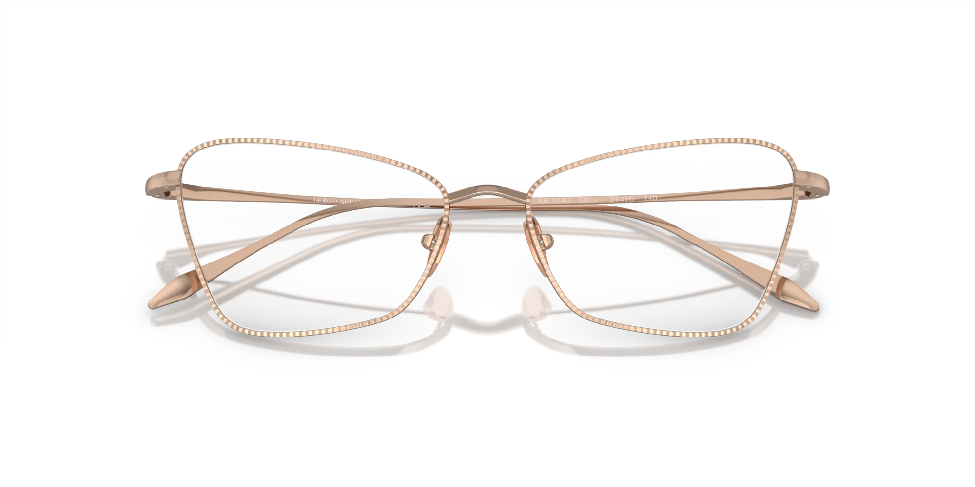 Giorgio Armani AR5140 3011 Montature da vista Acciaio Oro Cat Eye Normale - immagine 2