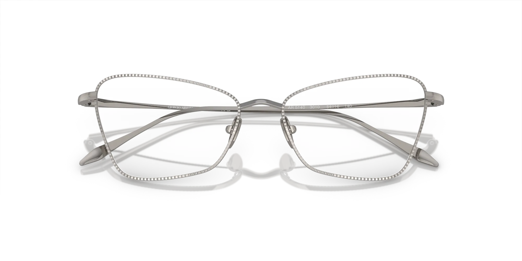 Giorgio Armani AR5140 3010 Montature da vista Acciaio Grigio Trasparente Cat Eye Normale - immagine 2