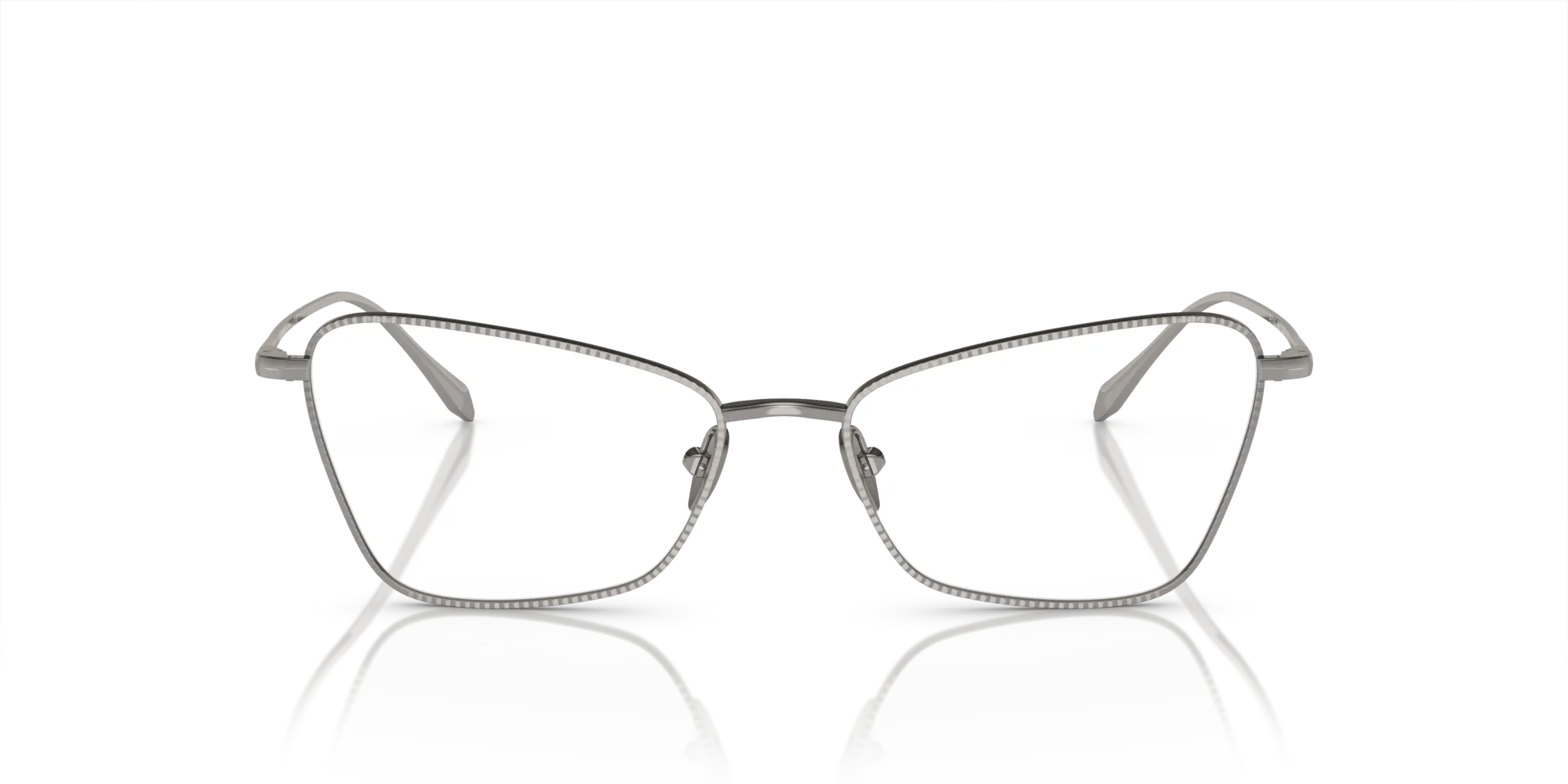 Giorgio Armani AR5140 3010 Montature da vista Acciaio Grigio Trasparente Cat Eye Normale - immagine 3