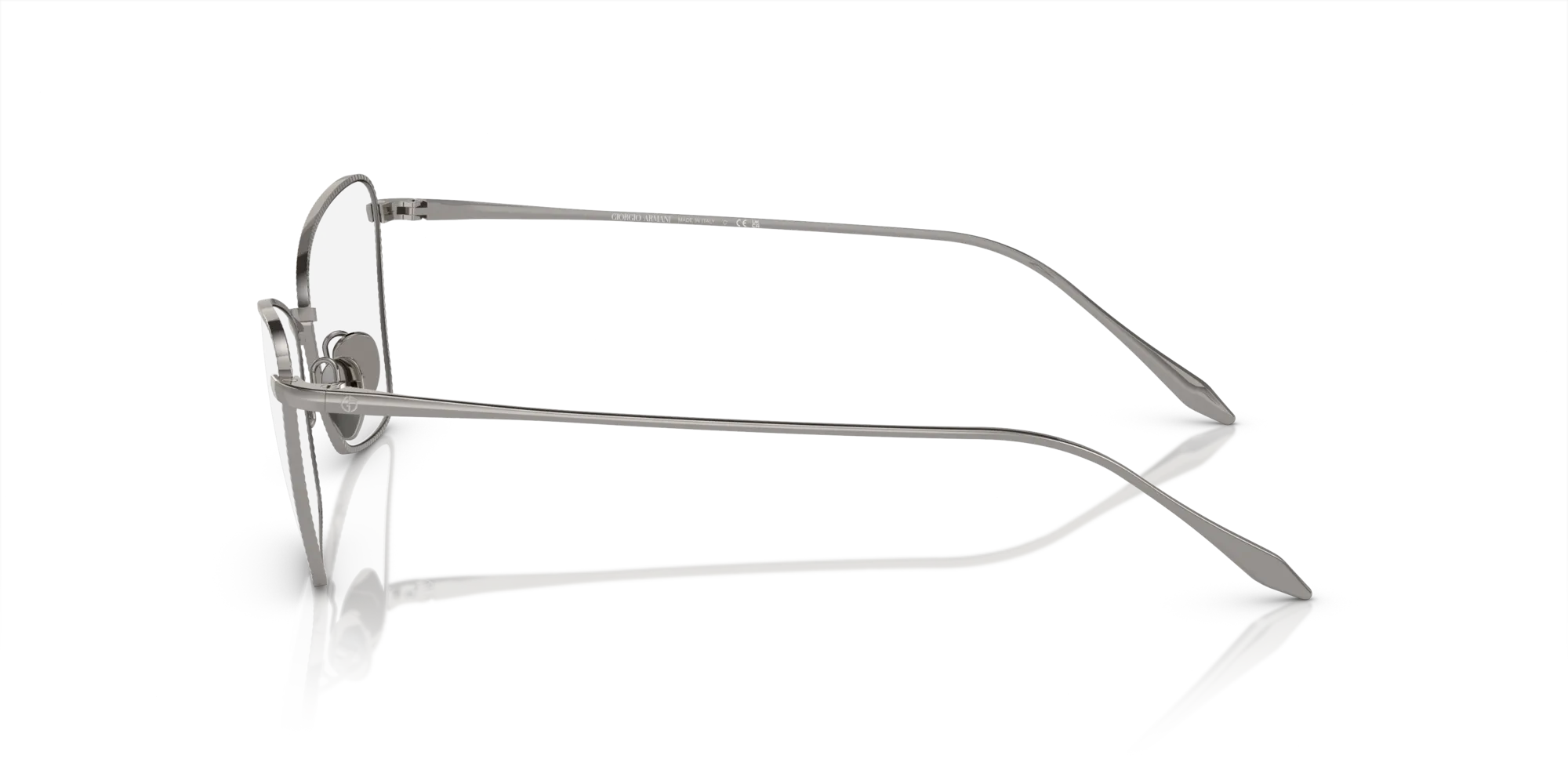 Giorgio Armani AR5140 3010 Montature da vista Acciaio Grigio Trasparente Cat Eye Normale - immagine 4