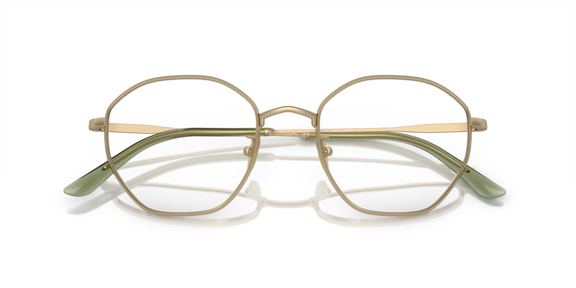 Giorgio Armani AR5139 3002 Montature da vista Metallo Oro Trasparente Squadrata Normale - immagine 2