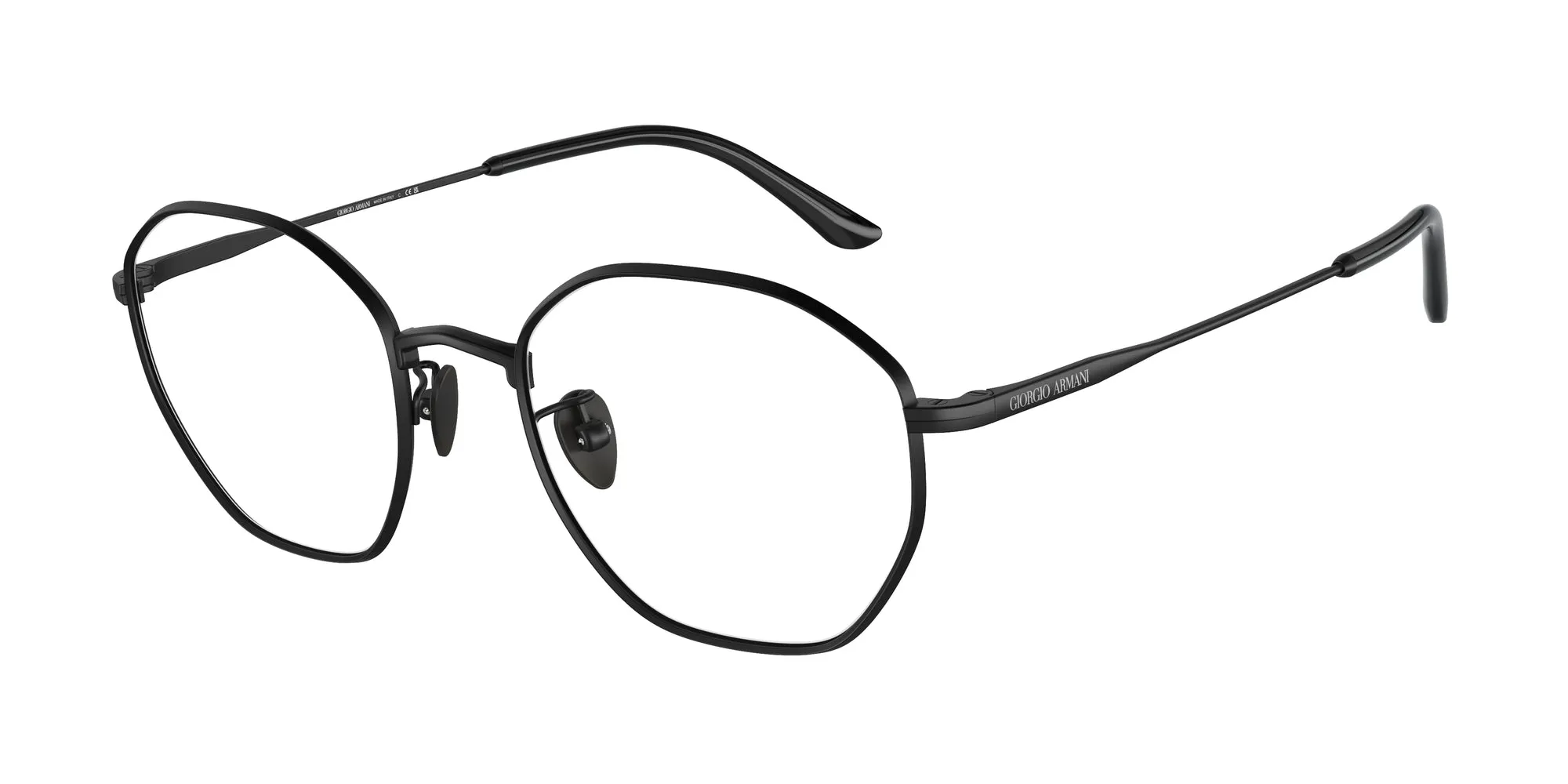 Giorgio Armani AR5139 3001 Montature da vista Metallo Nero Trasparente Squadrata Normale - immagine 1