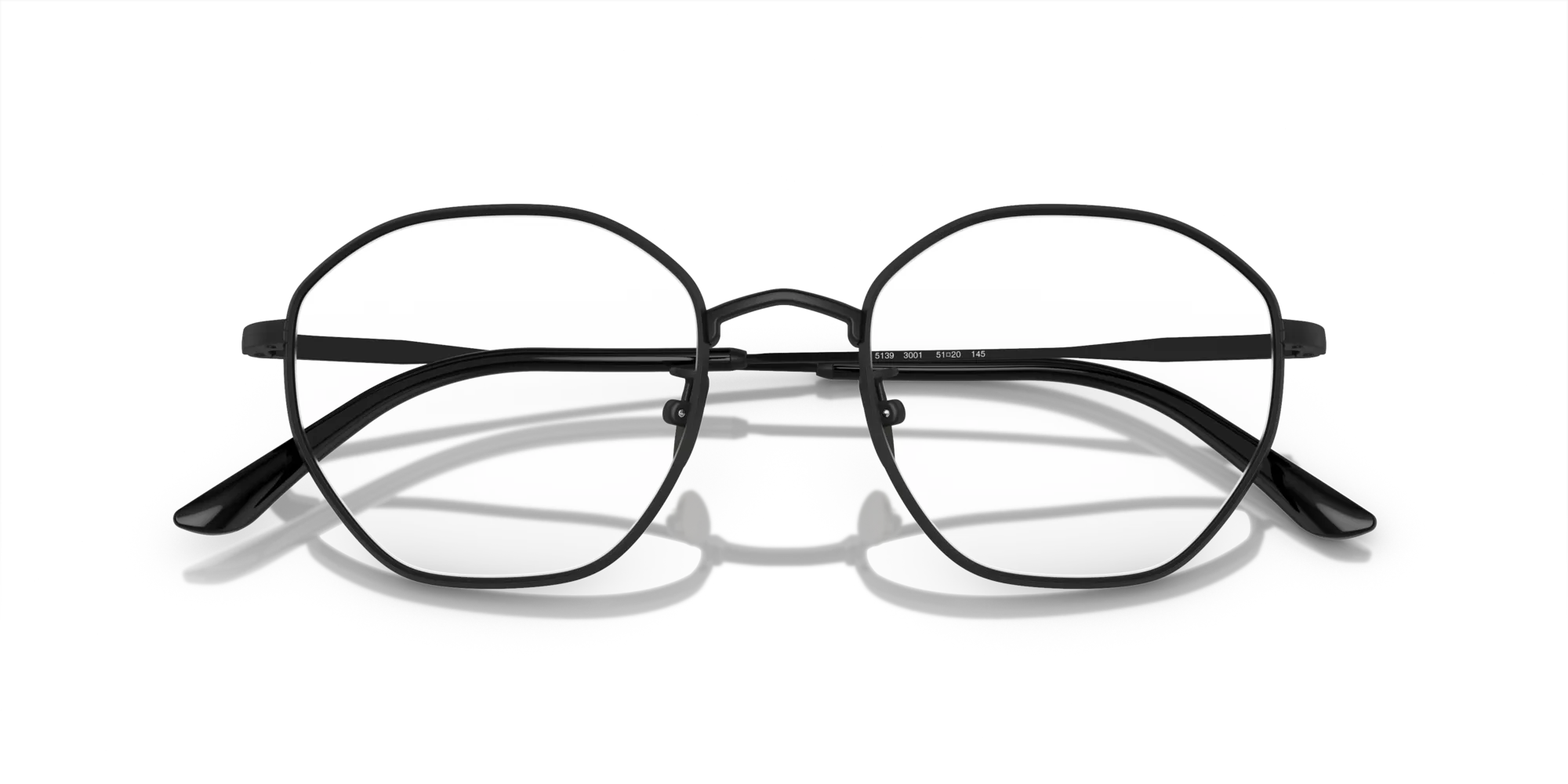 Giorgio Armani AR5139 3001 Montature da vista Metallo Nero Trasparente Squadrata Normale - immagine 2