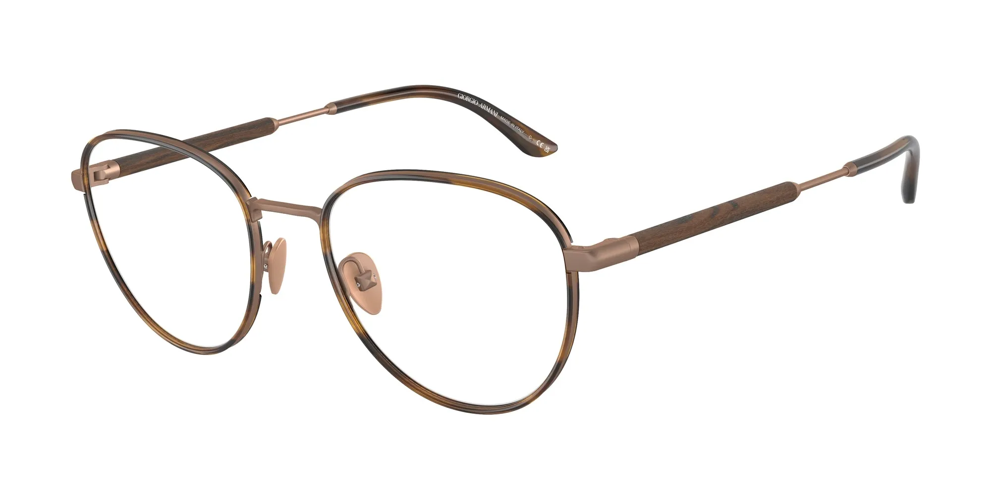 Giorgio Armani AR5137J 3006 Montature da vista Acciaio Bronzo Trasparente Pantos Normale - immagine 1