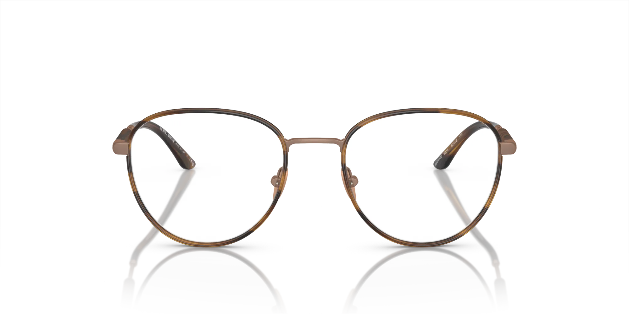 Giorgio Armani AR5137J 3006 Montature da vista Acciaio Bronzo Trasparente Pantos Normale - immagine 3